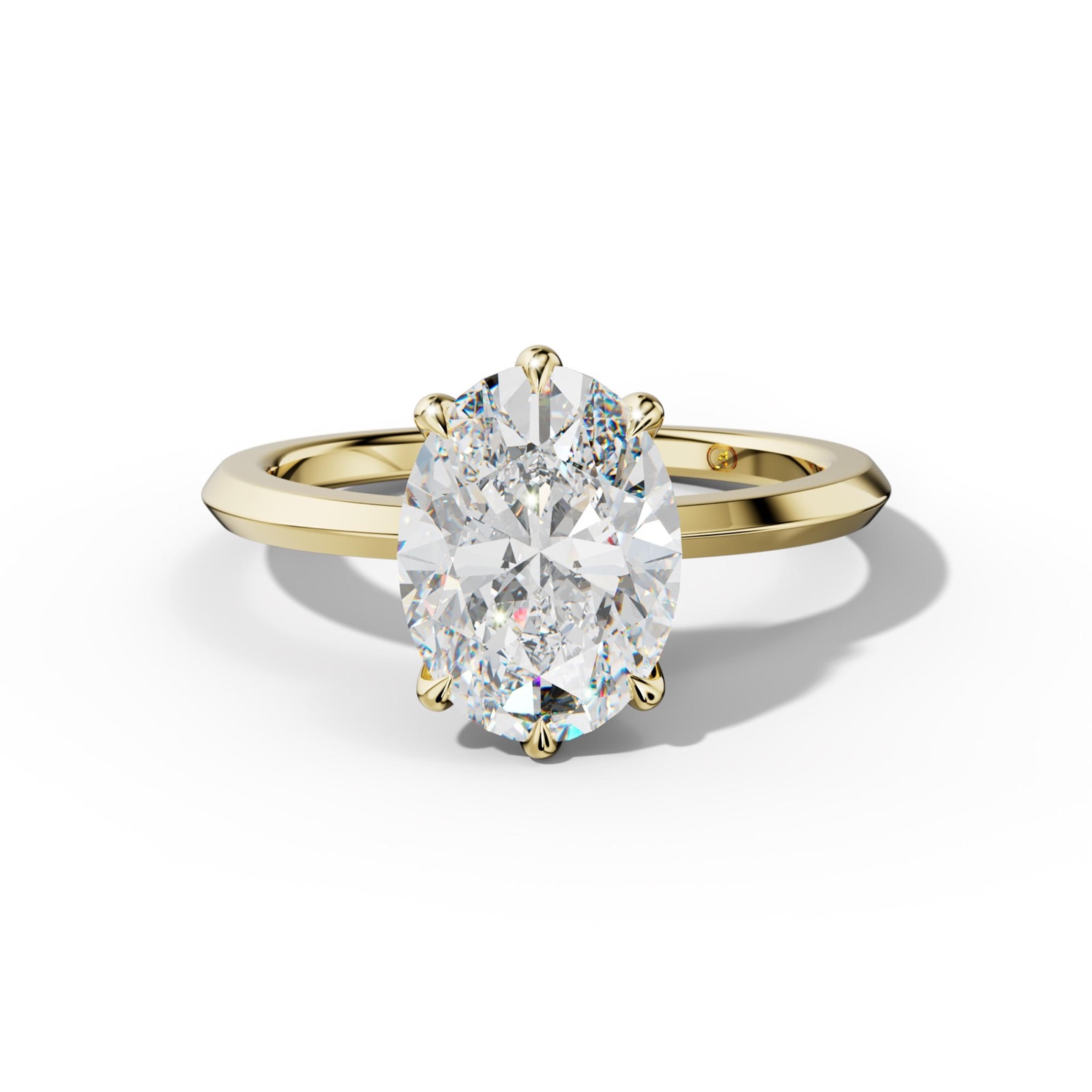 Myra Oval Diamond Engagement Ring