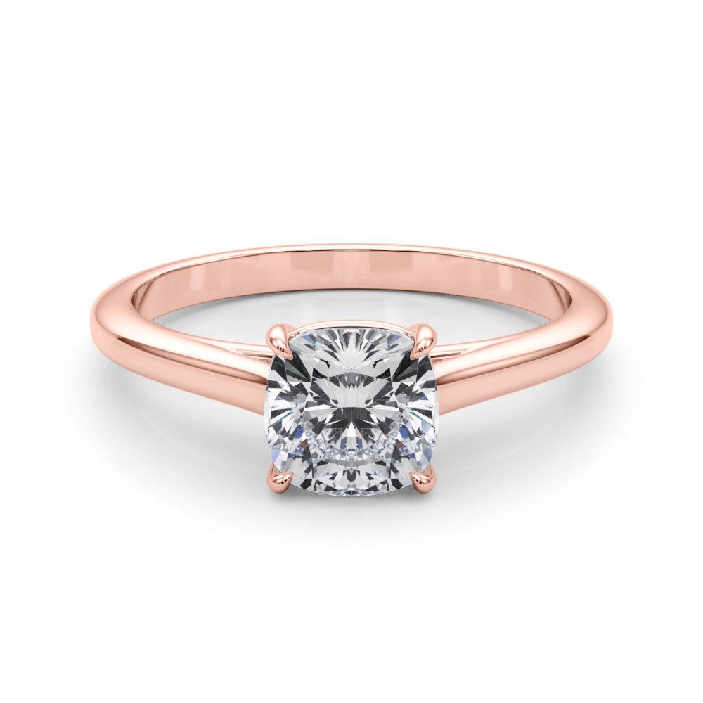 Amelia Cushion Diamond Solitaire Engagement Ring