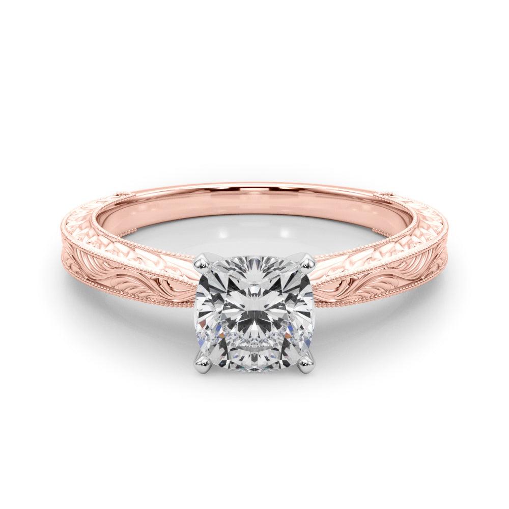 Victoria Cushion Diamond Solitaire Engagement Ring