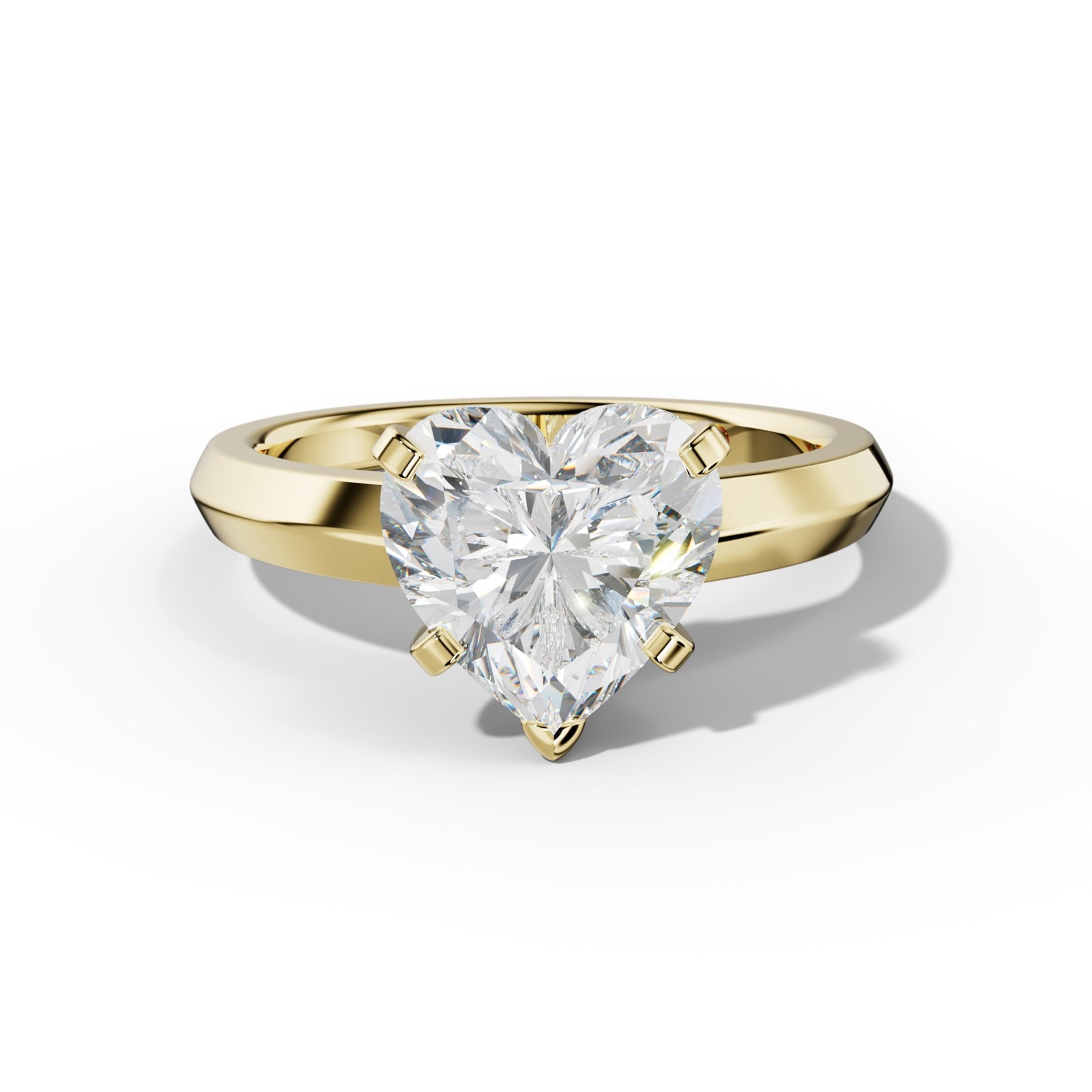 Nia Heart Diamond Engagement Ring