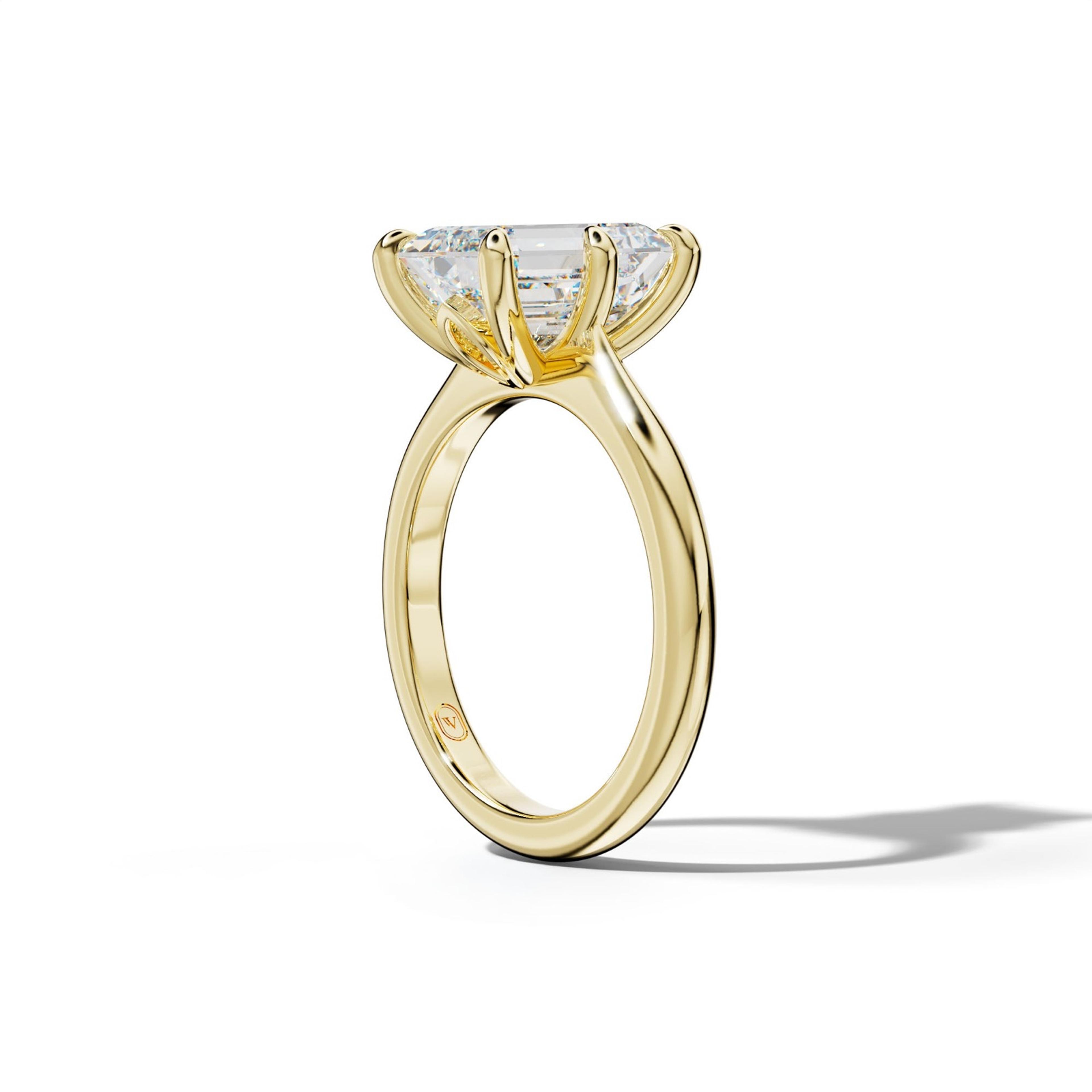 Miranda Emerald Cut Engagement Ring