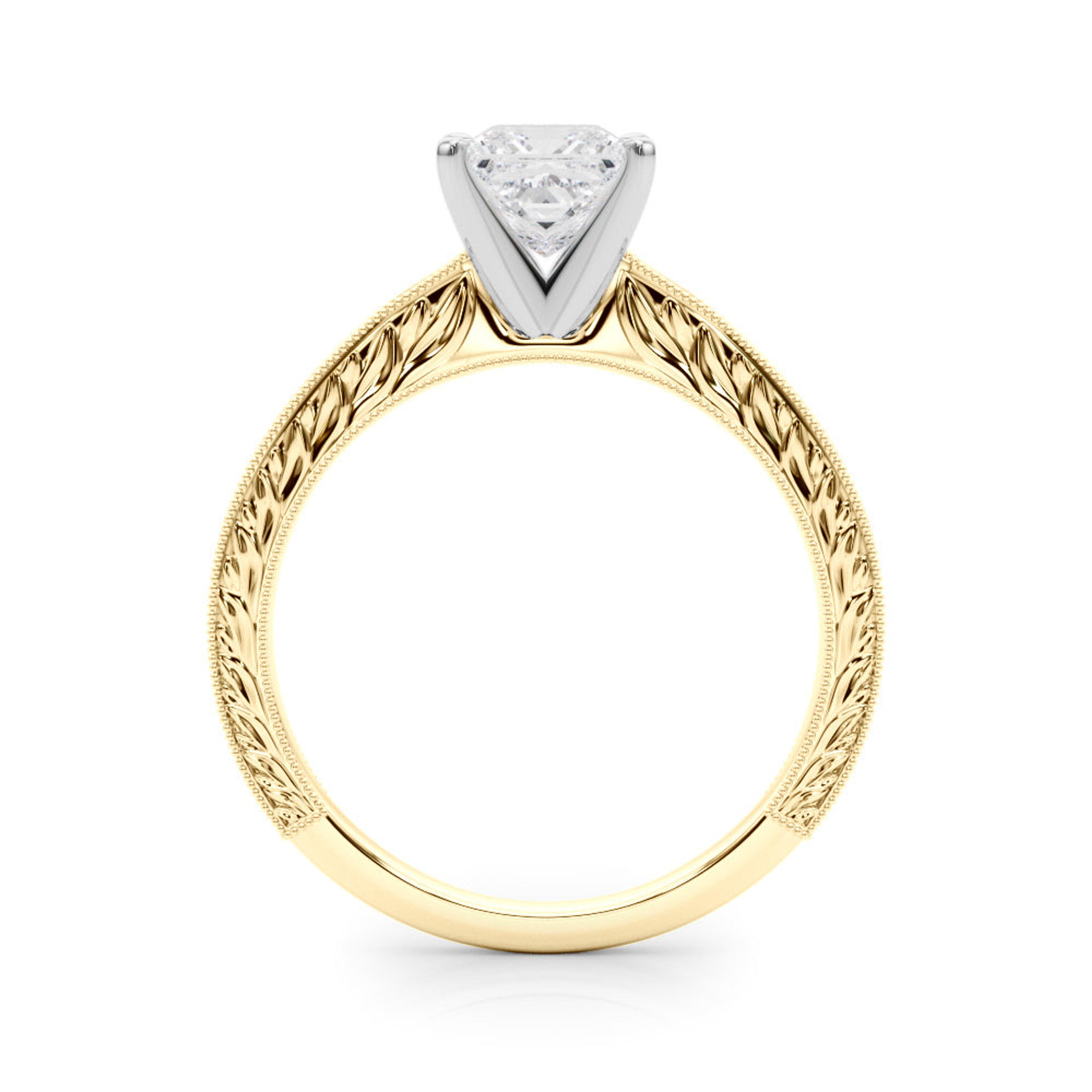 Victoria Princess Diamond Solitaire Engagement Ring