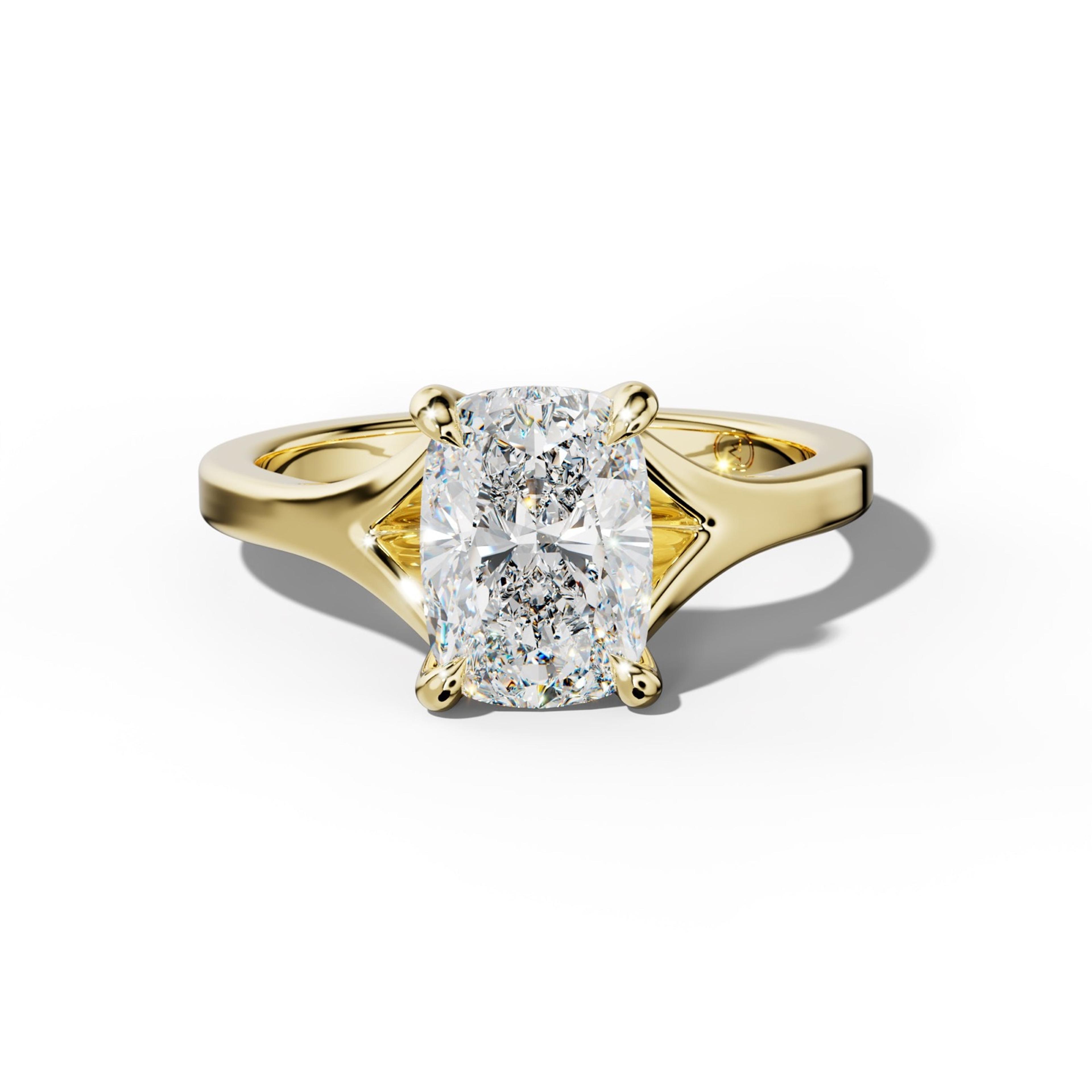 Alicia Elongated Cushion Diamond Engagement Ring