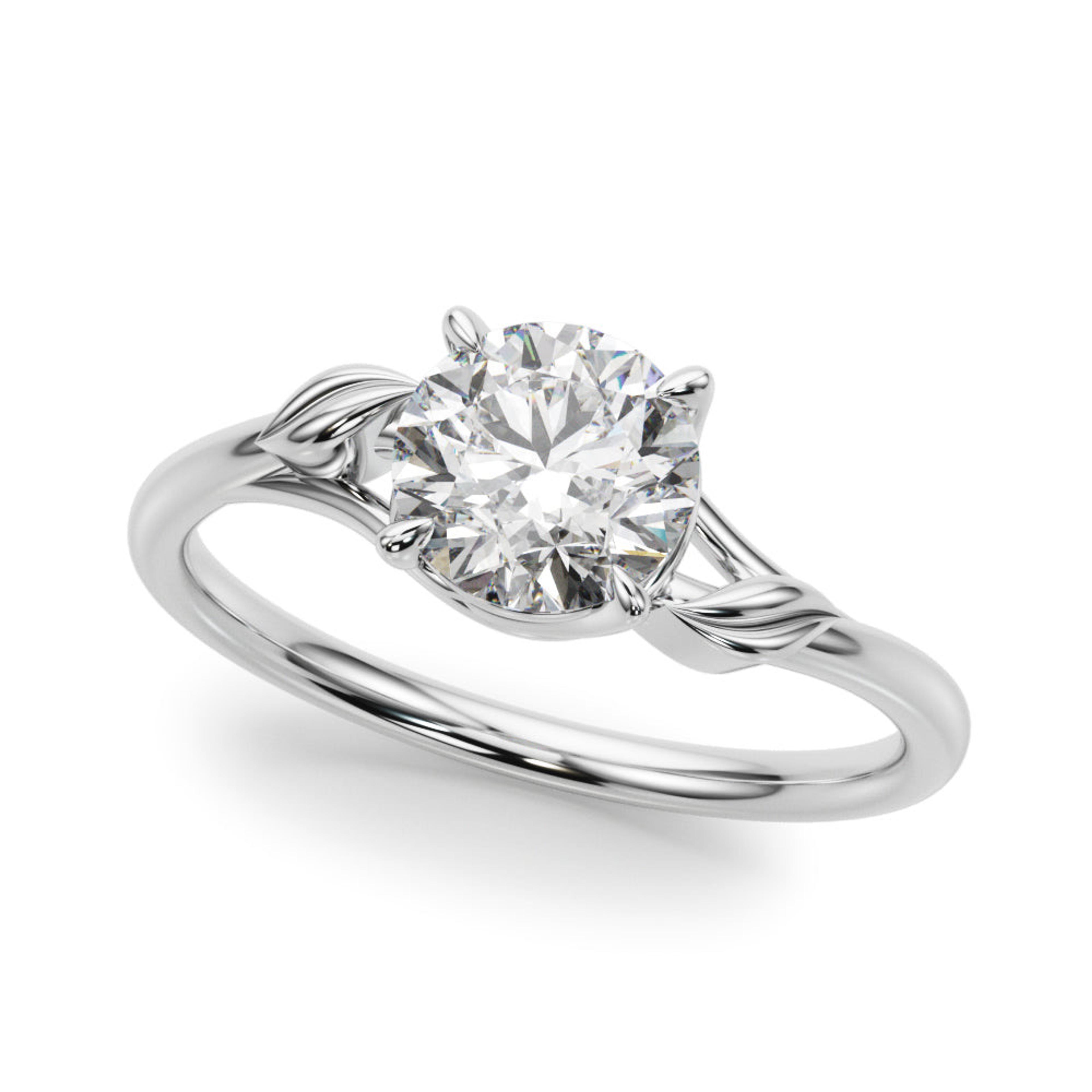 Eden Round  Lab Grown Diamond Solitaire Engagement Ring IGI Certified