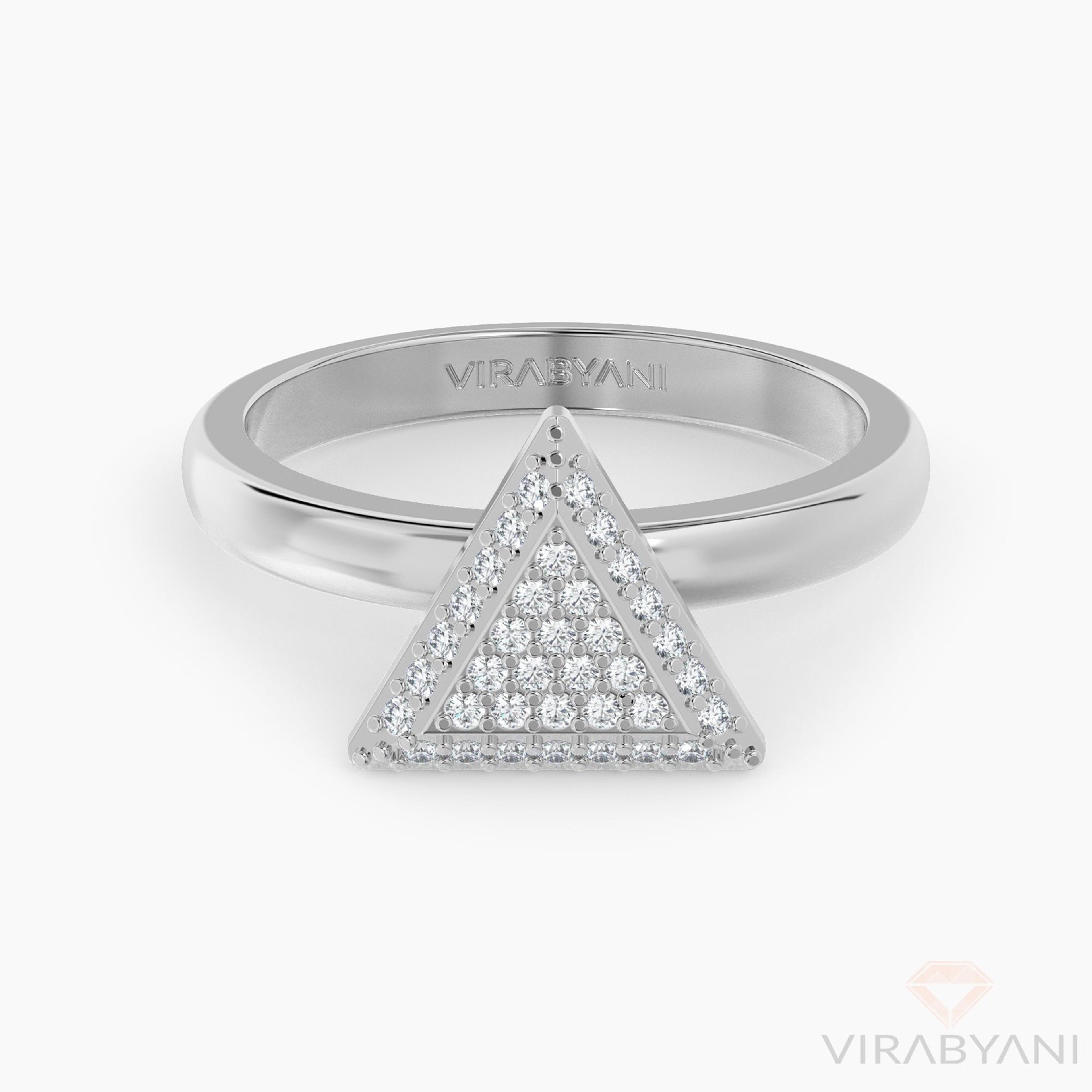 Triangle Shaped AMoré Pavé Ring With 0.45ct. Diamonds