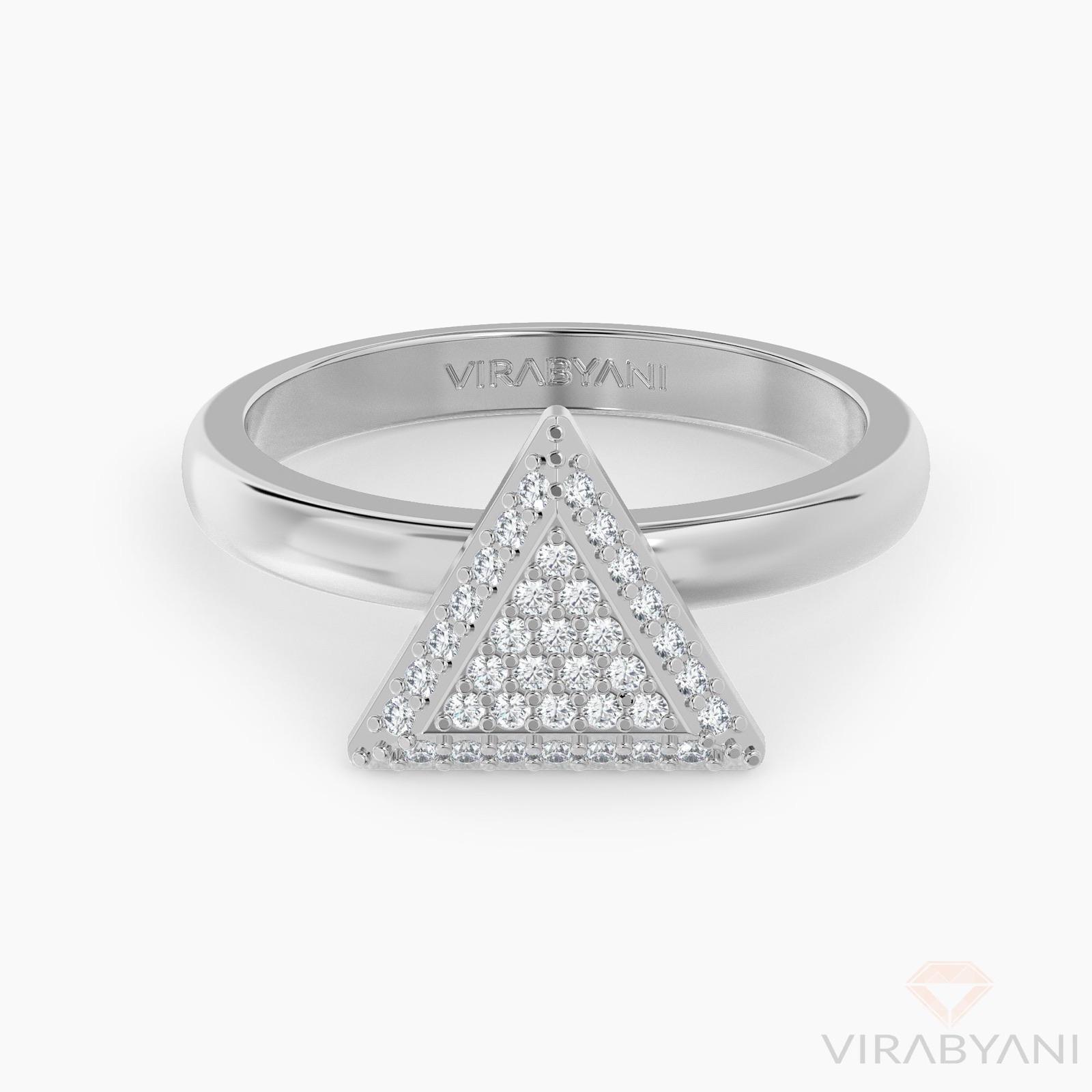 Triangle Shaped AMoré Pavé Ring With 0.45ct. Diamonds