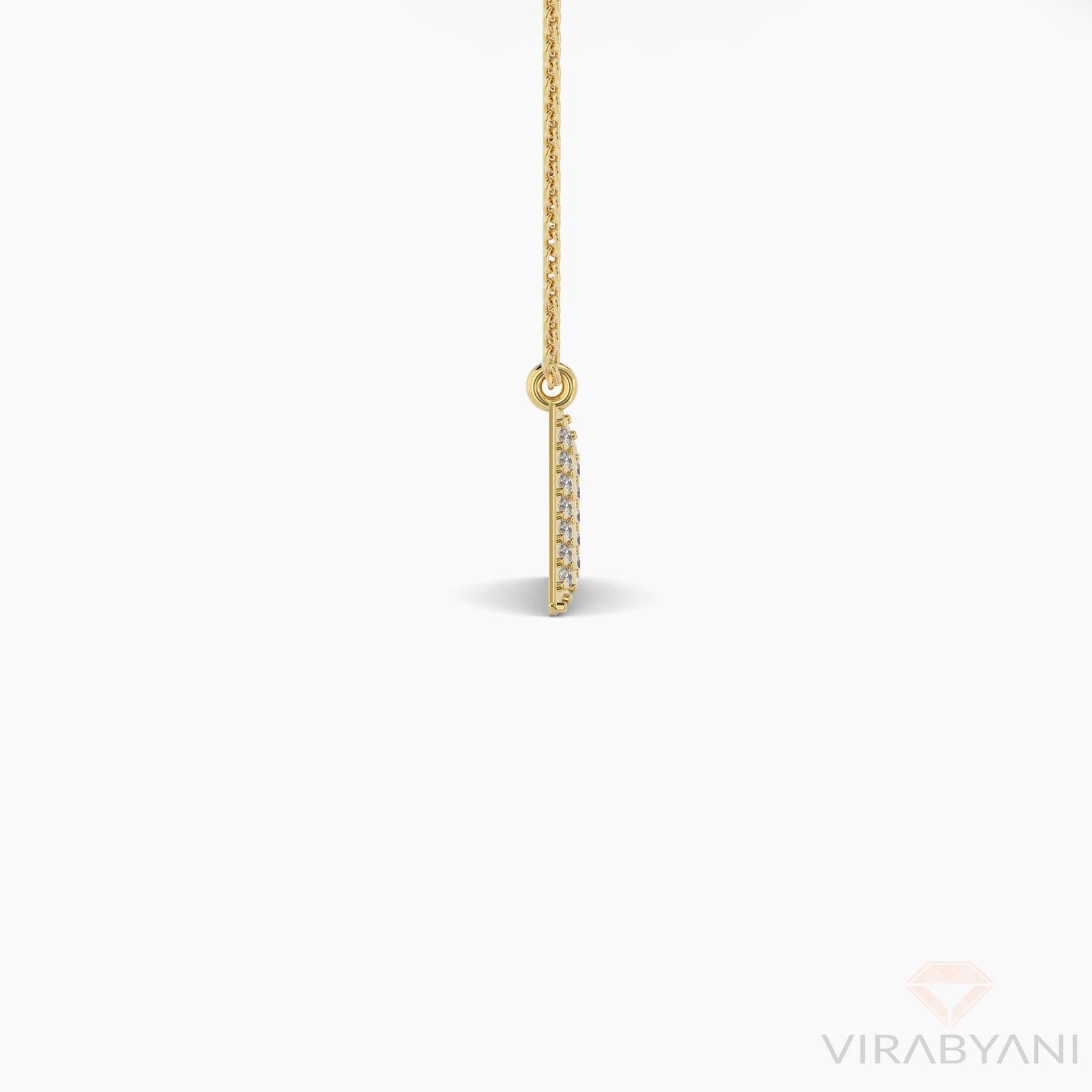 Triangle Shaped AMoré Pavé Necklace With 0.30 ct. Diamonds