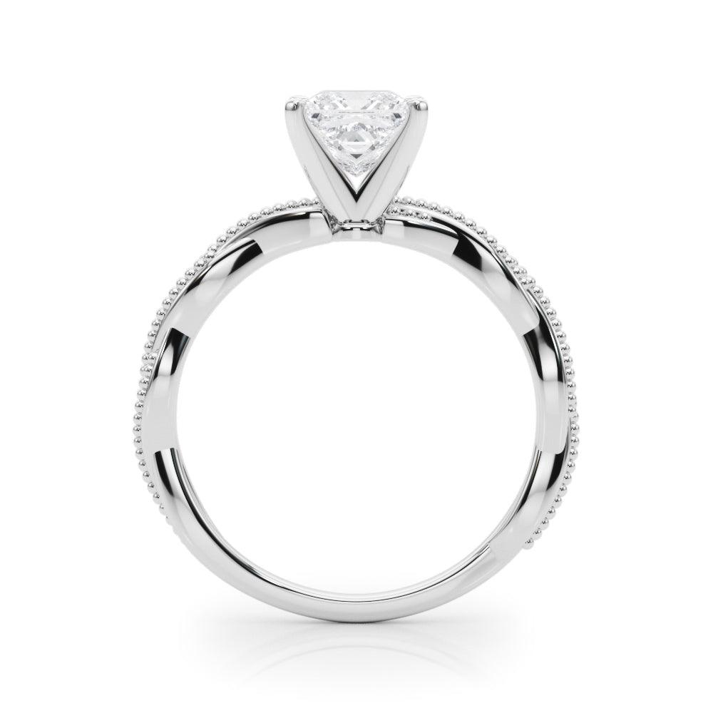 Anastasia Twisted Vine Princess Diamond Solitaire Engagement Ring