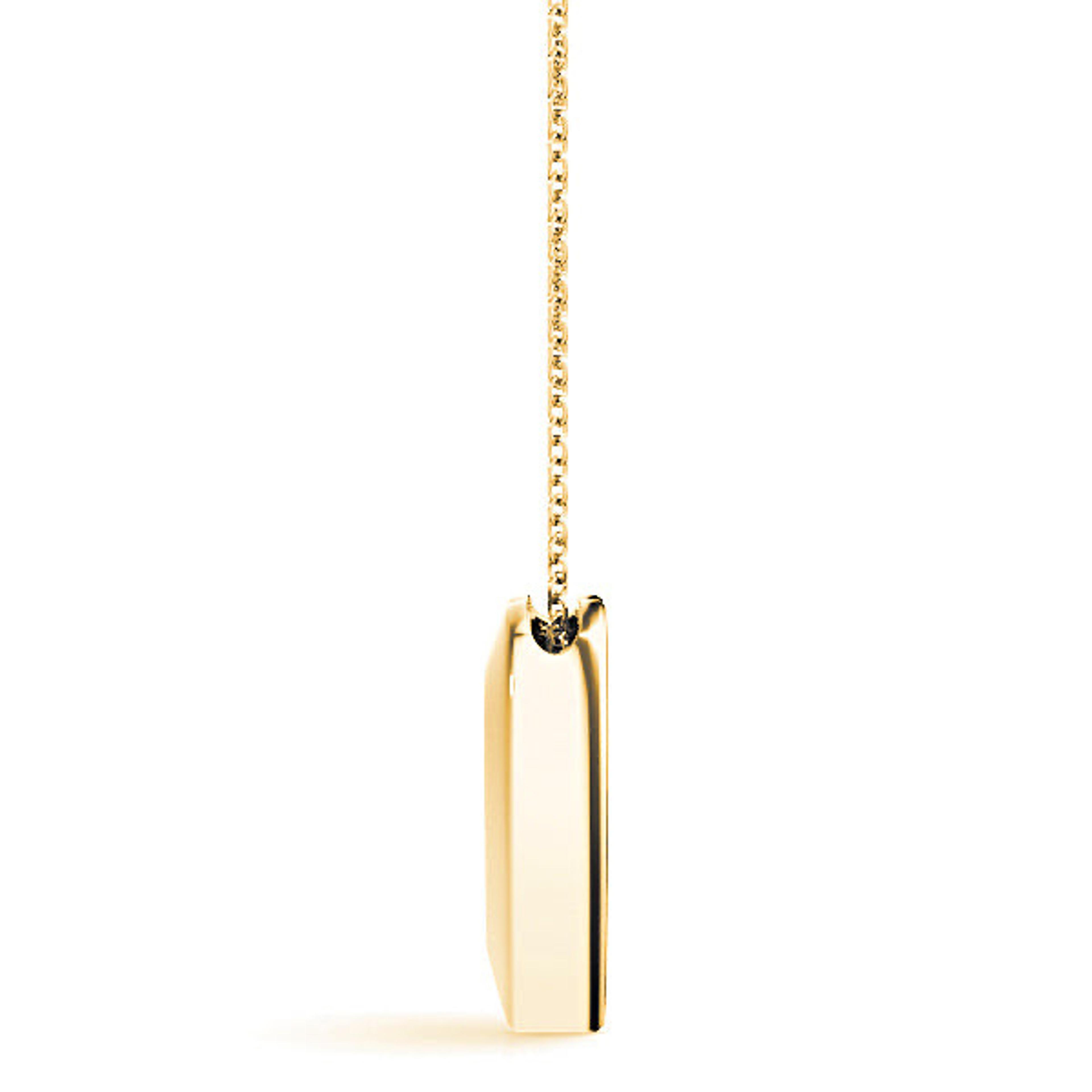 Diamond in Hearth Solitaire Necklace Pendant-VIRABYANI
