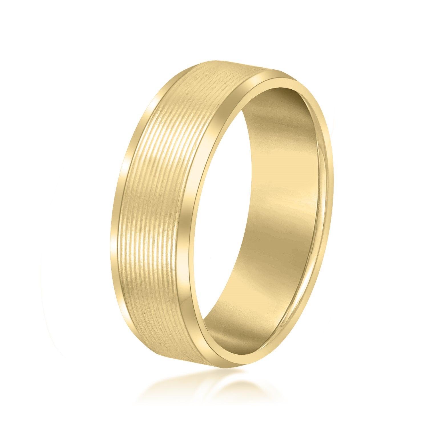 Dynamic Dunes Elegant Men’s Wedding Band