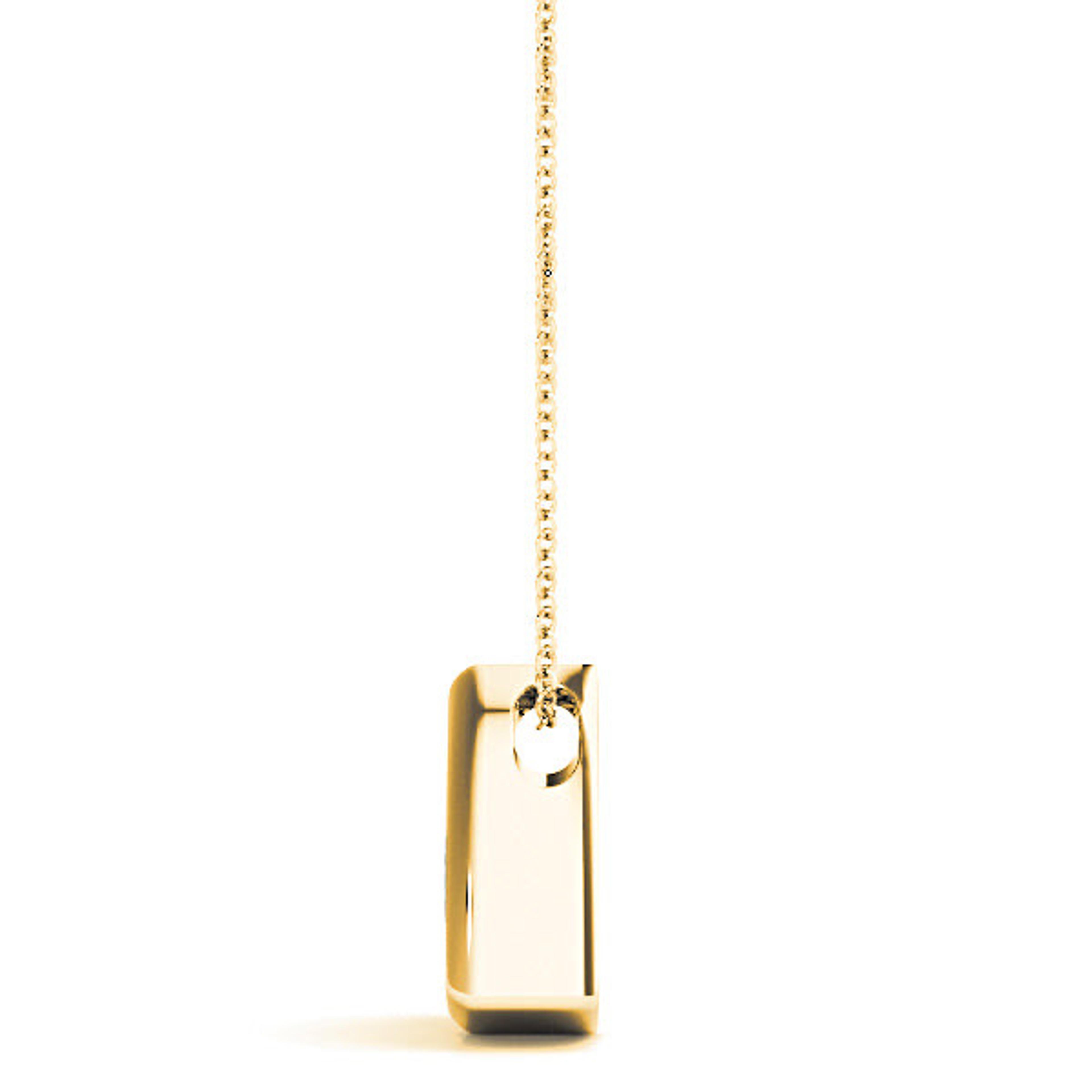 Three Prong Round Diamond Solitaire Necklace Pendant-VIRABYANI