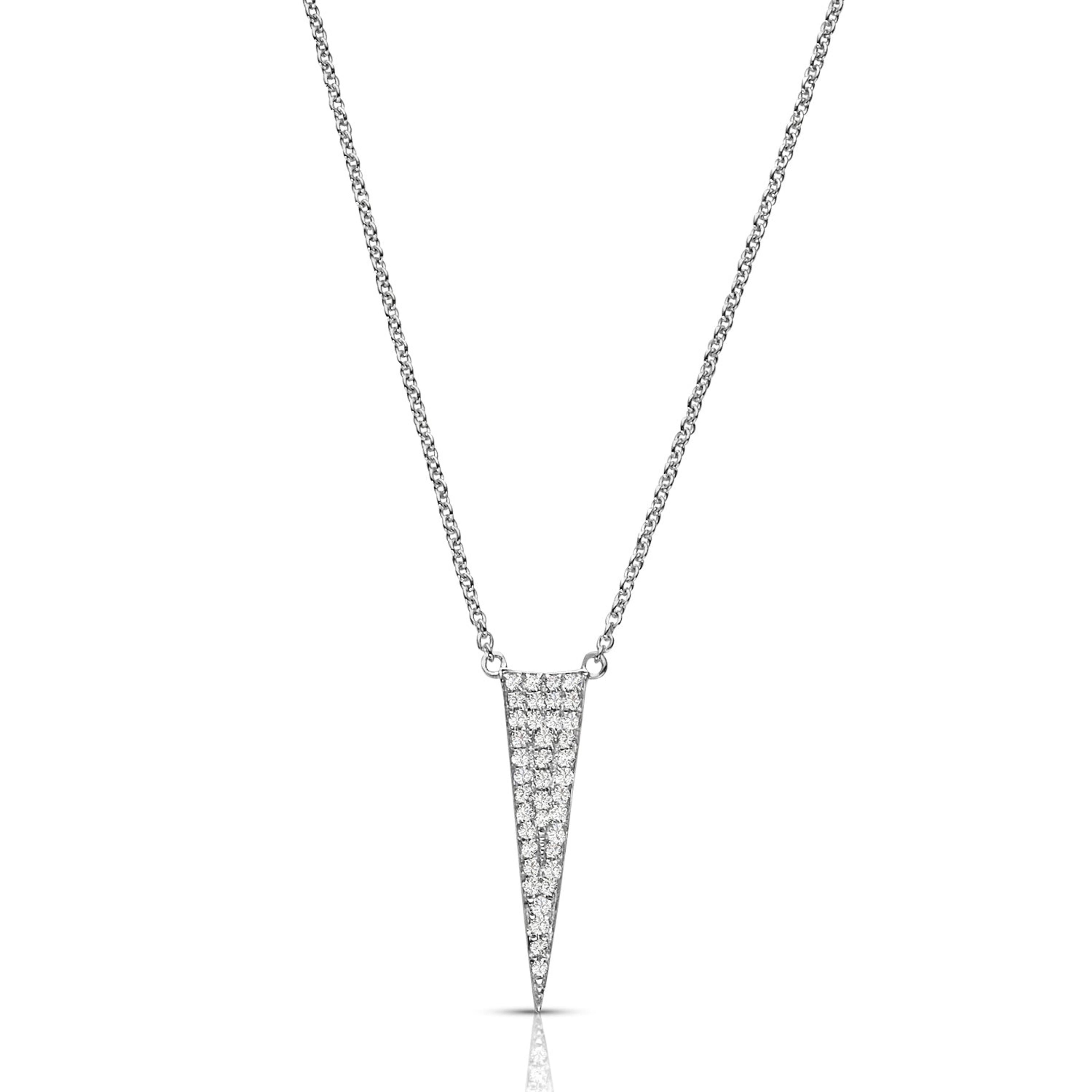 Pave Fashion 0.10 ctw Diamond Necklace Pendant-VIRABYANI