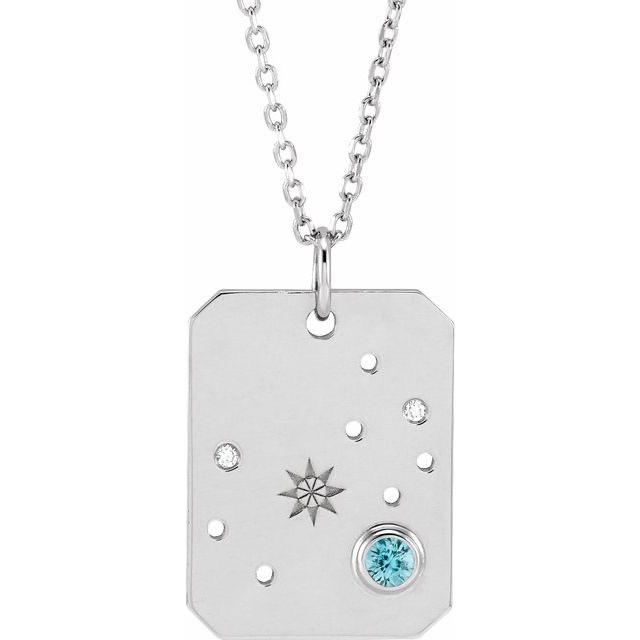 Zodiac Constellation Necklace Pendant in 14K Solid Gold-VIRABYANI
