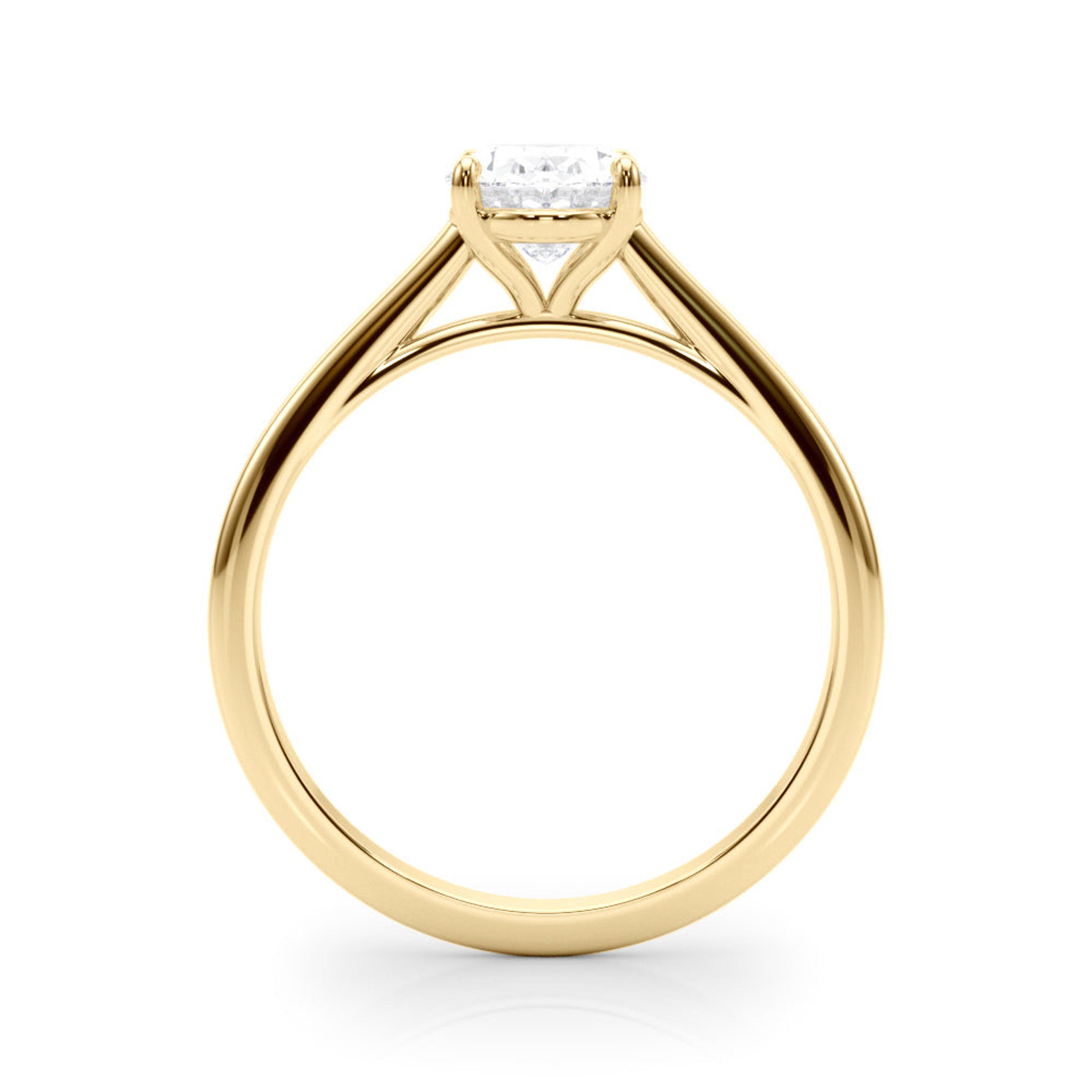 Amelia Oval Lab Grown Diamond Solitaire Engagement Ring IGI Certified