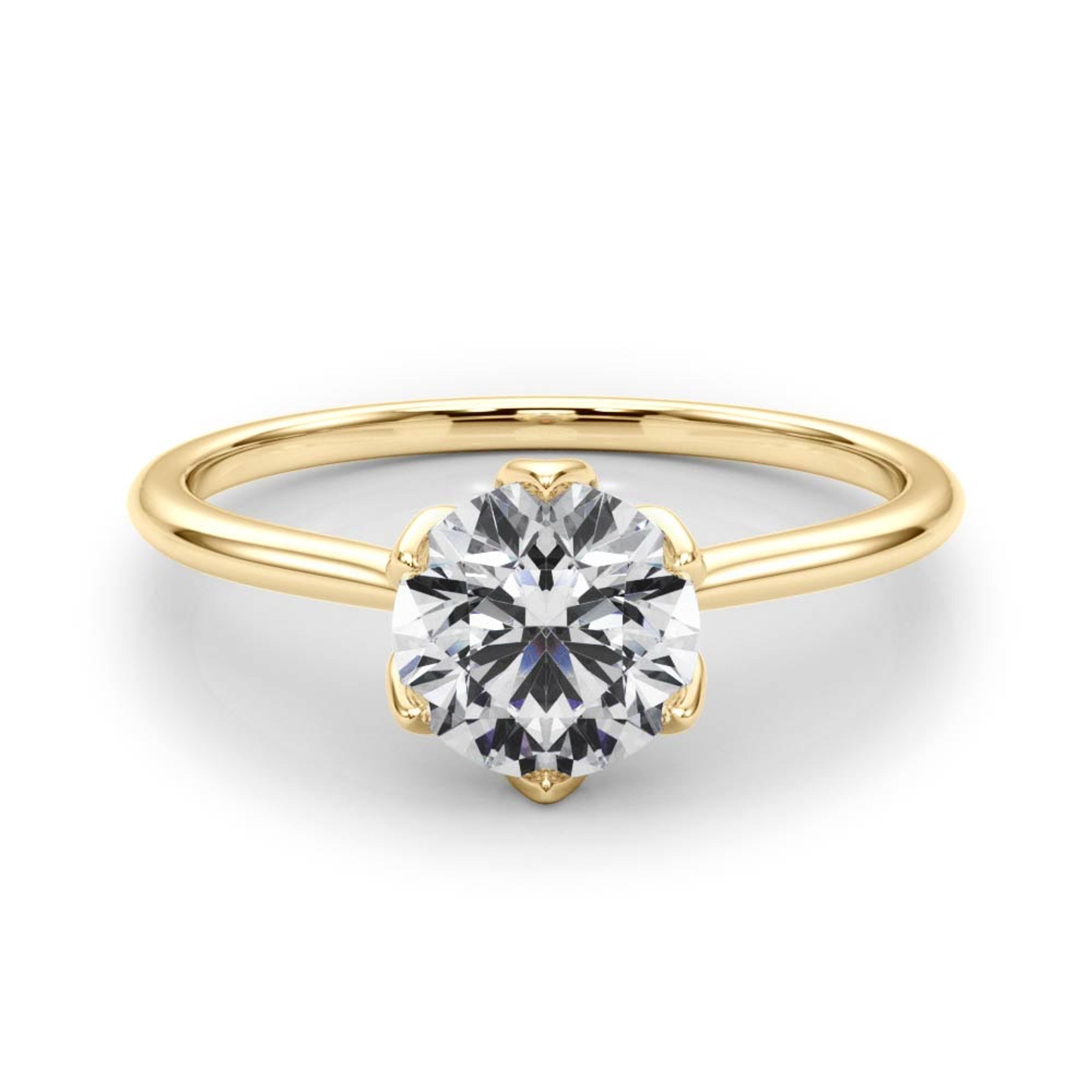 Esme Round Diamond Solitaire Engagement Ring