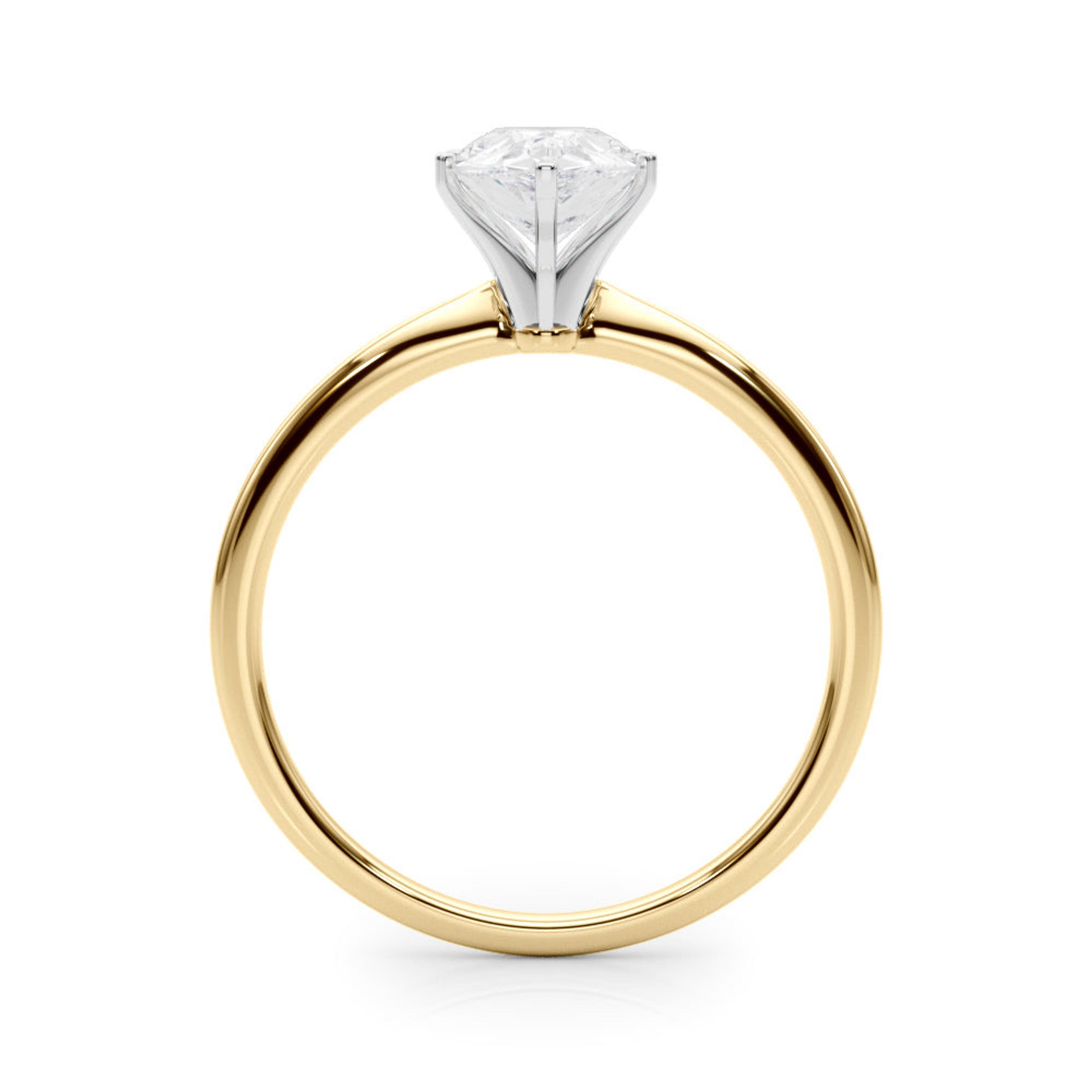 Angelica Pear Diamond Solitaire Engagement Ring