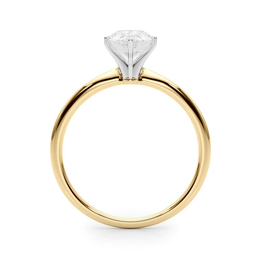 Angelica Pear Diamond Solitaire Engagement Ring