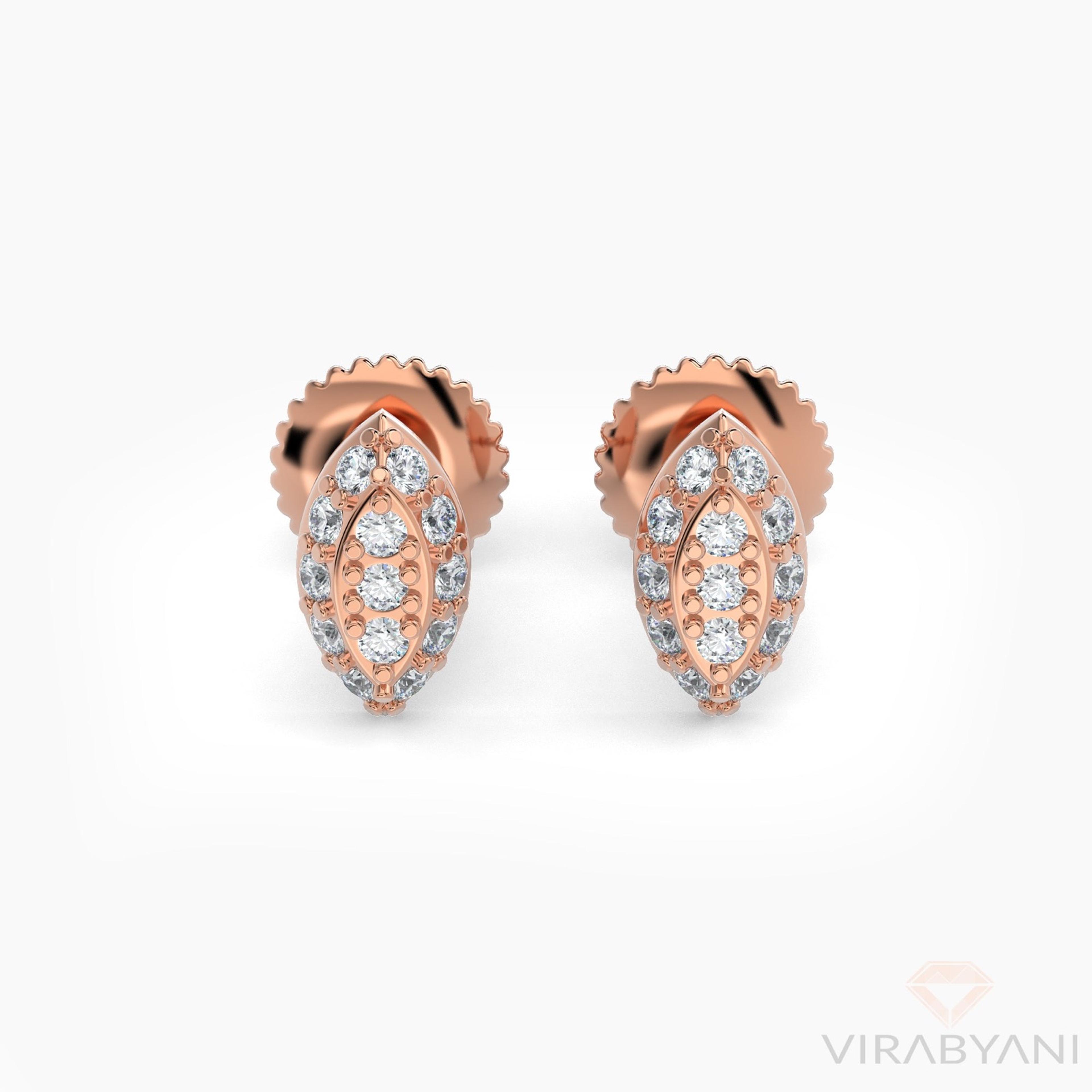 Marquise Shaped AMoré Pavé Stud Earrings With 0.20 ct. Diamonds