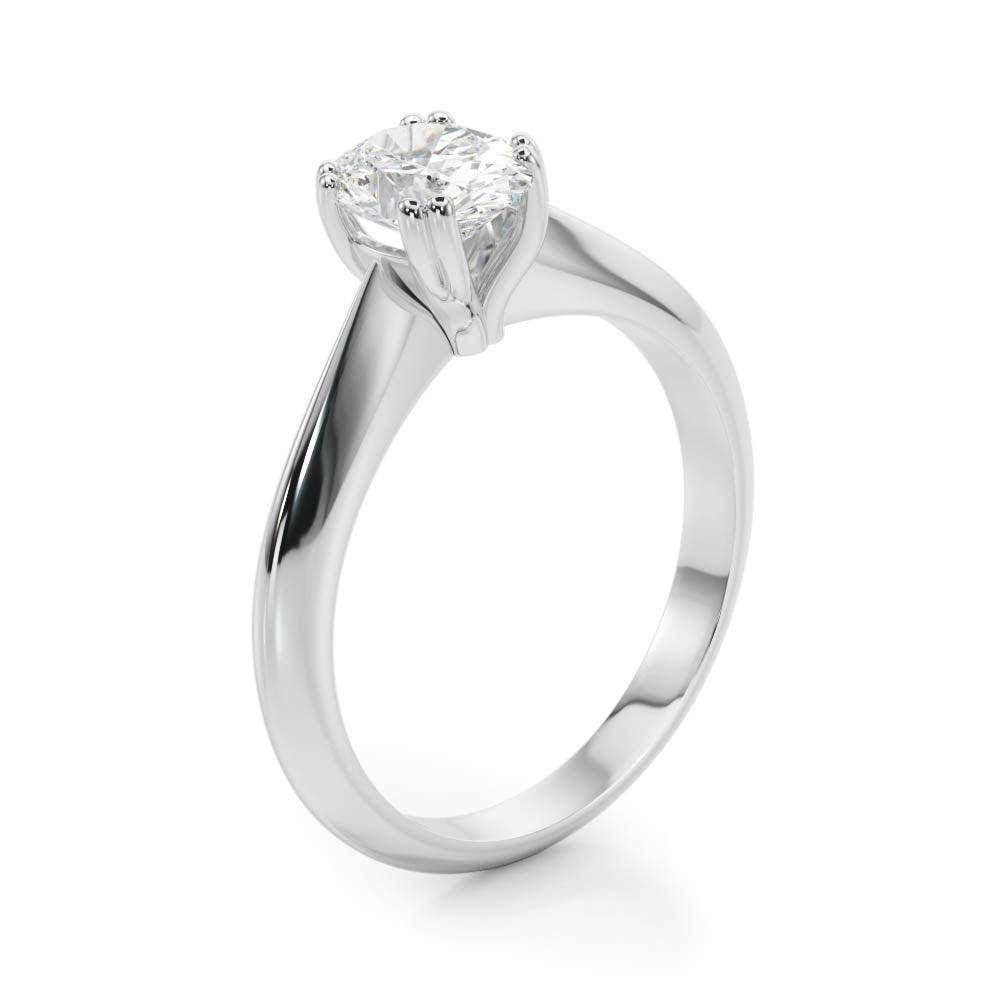 Ava Oval Diamond Solitaire Engagement Ring
