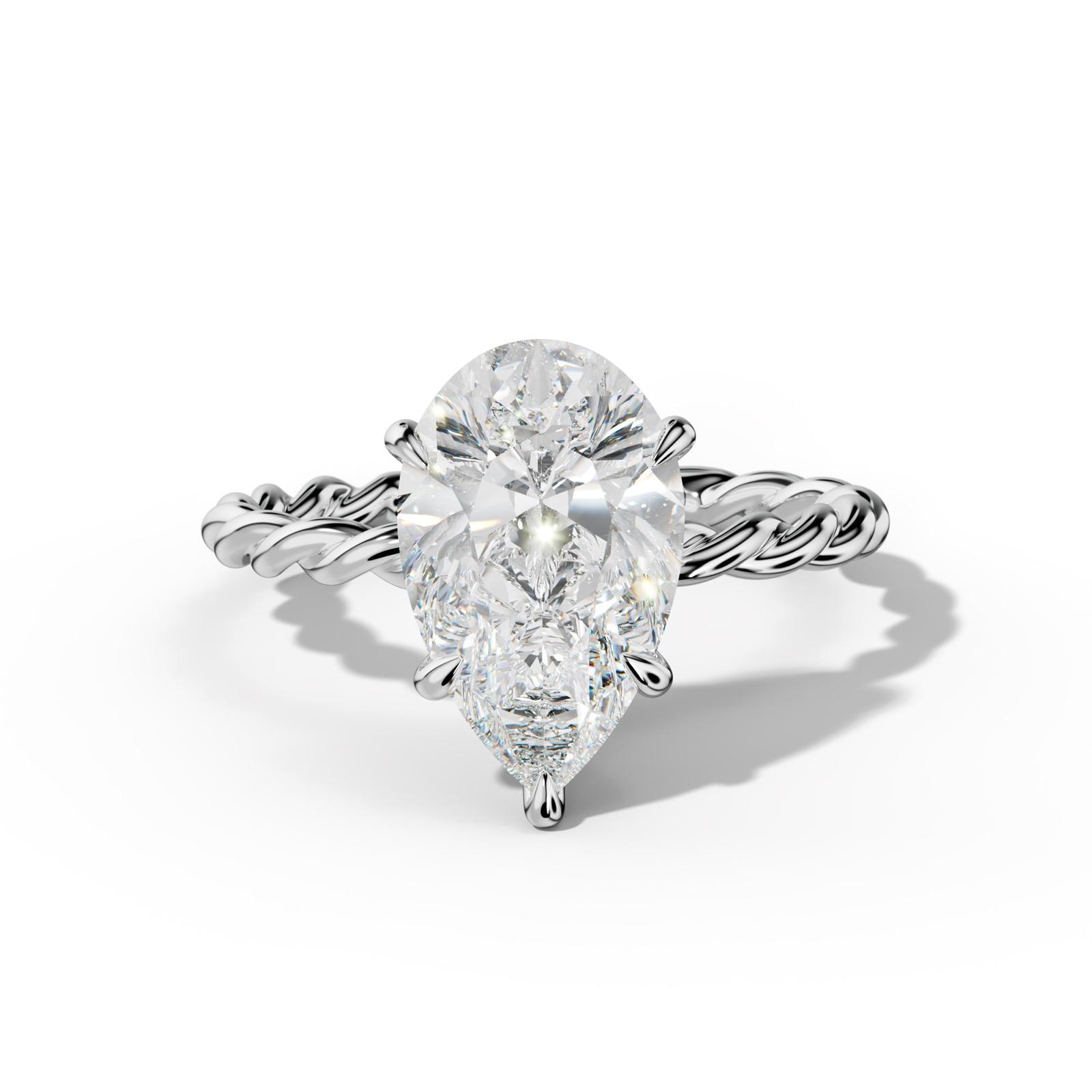 Sunny Pear Shape Engagement Ring
