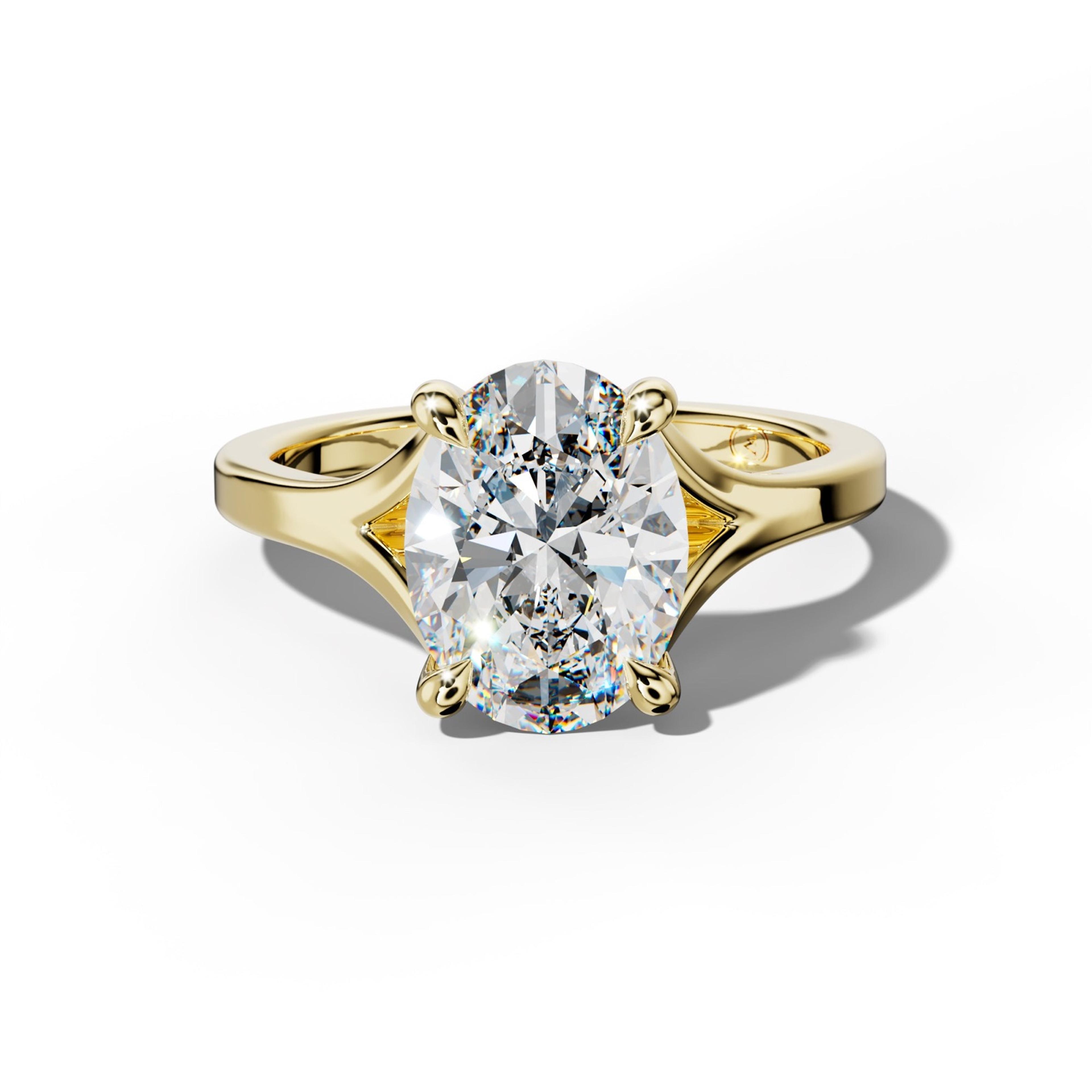 Alicia Oval Diamond Engagement Ring