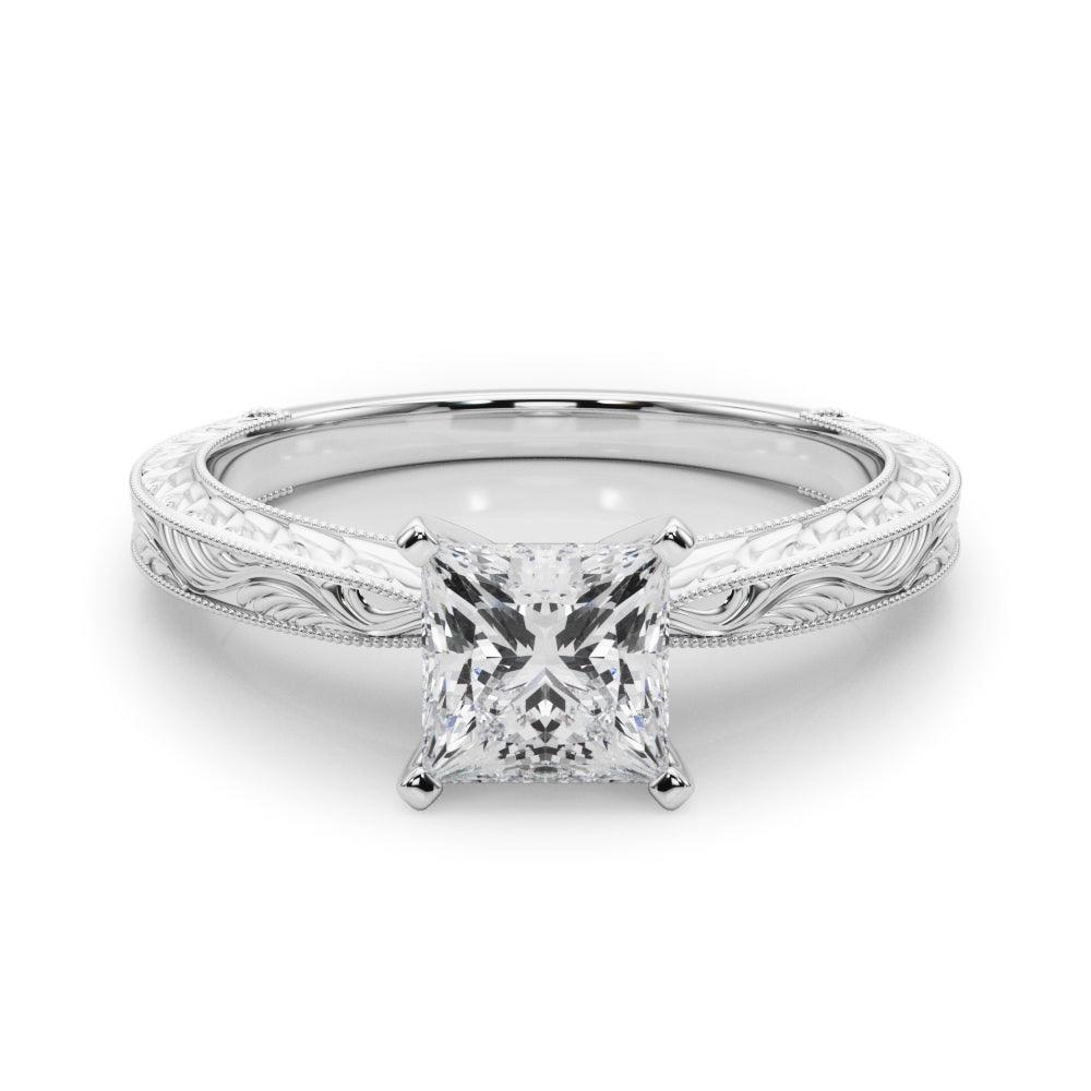 Victoria Princess Diamond Solitaire Engagement Ring
