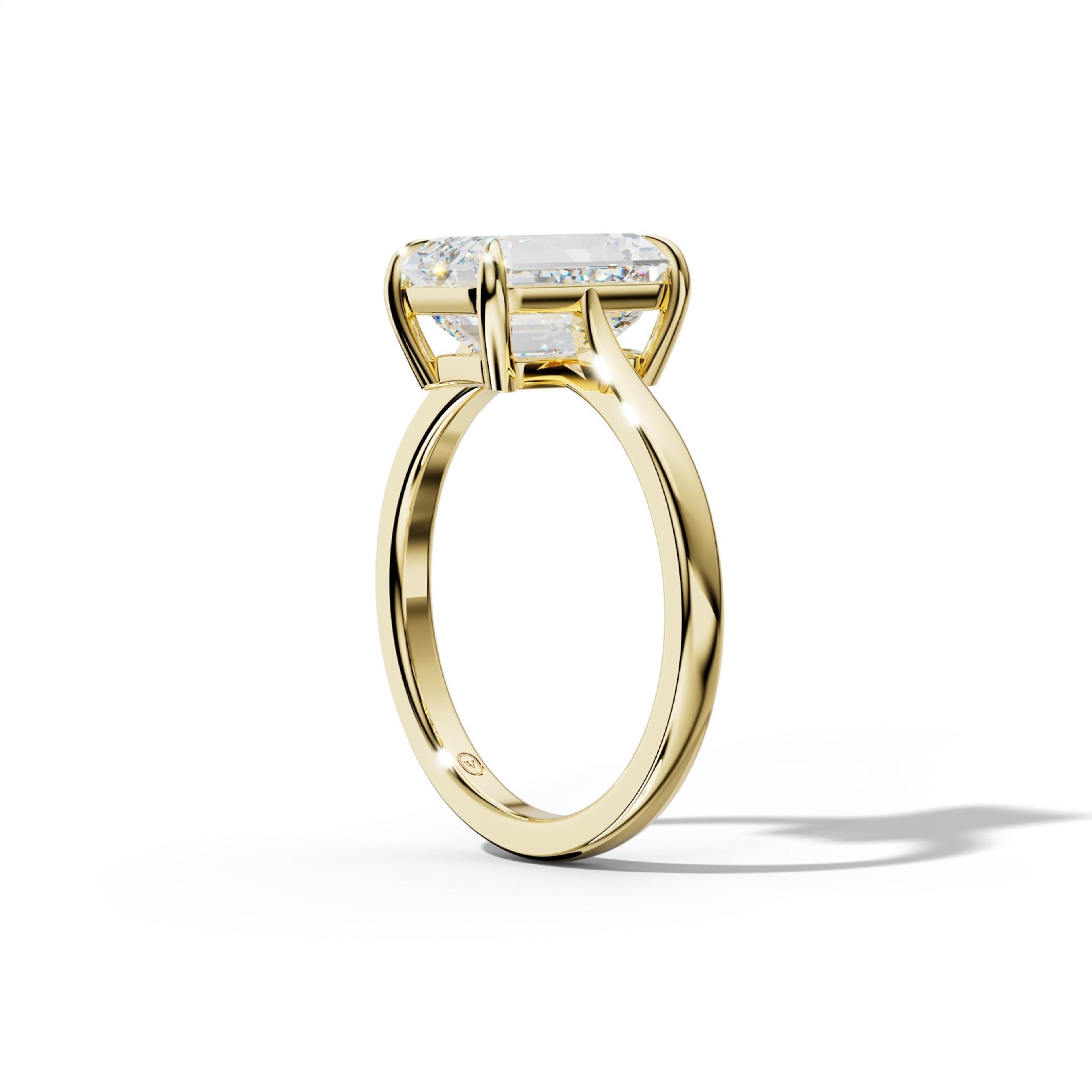 Freya Emerald Cut  Engagement Ring