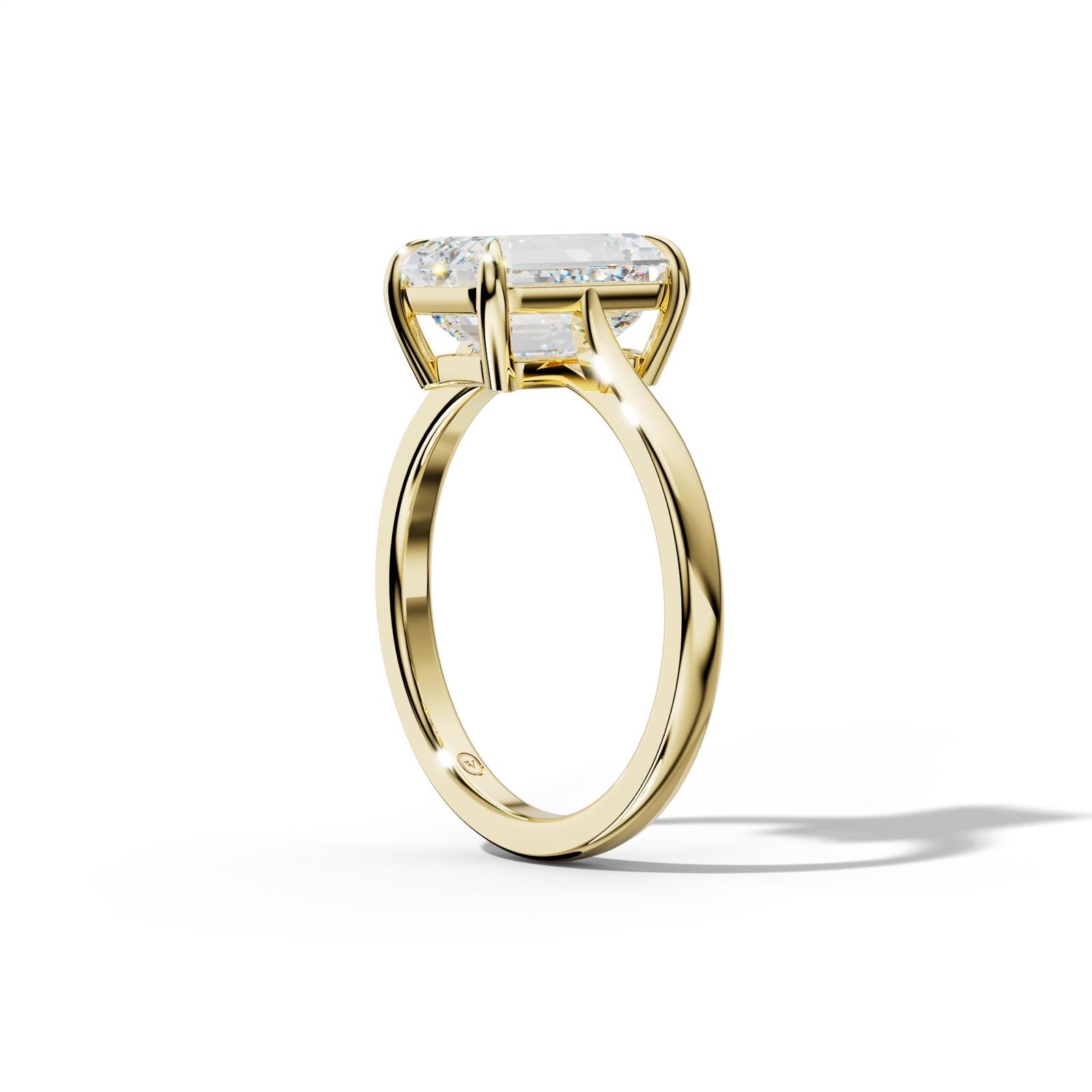 Freya Emerald Cut Engagement Ring