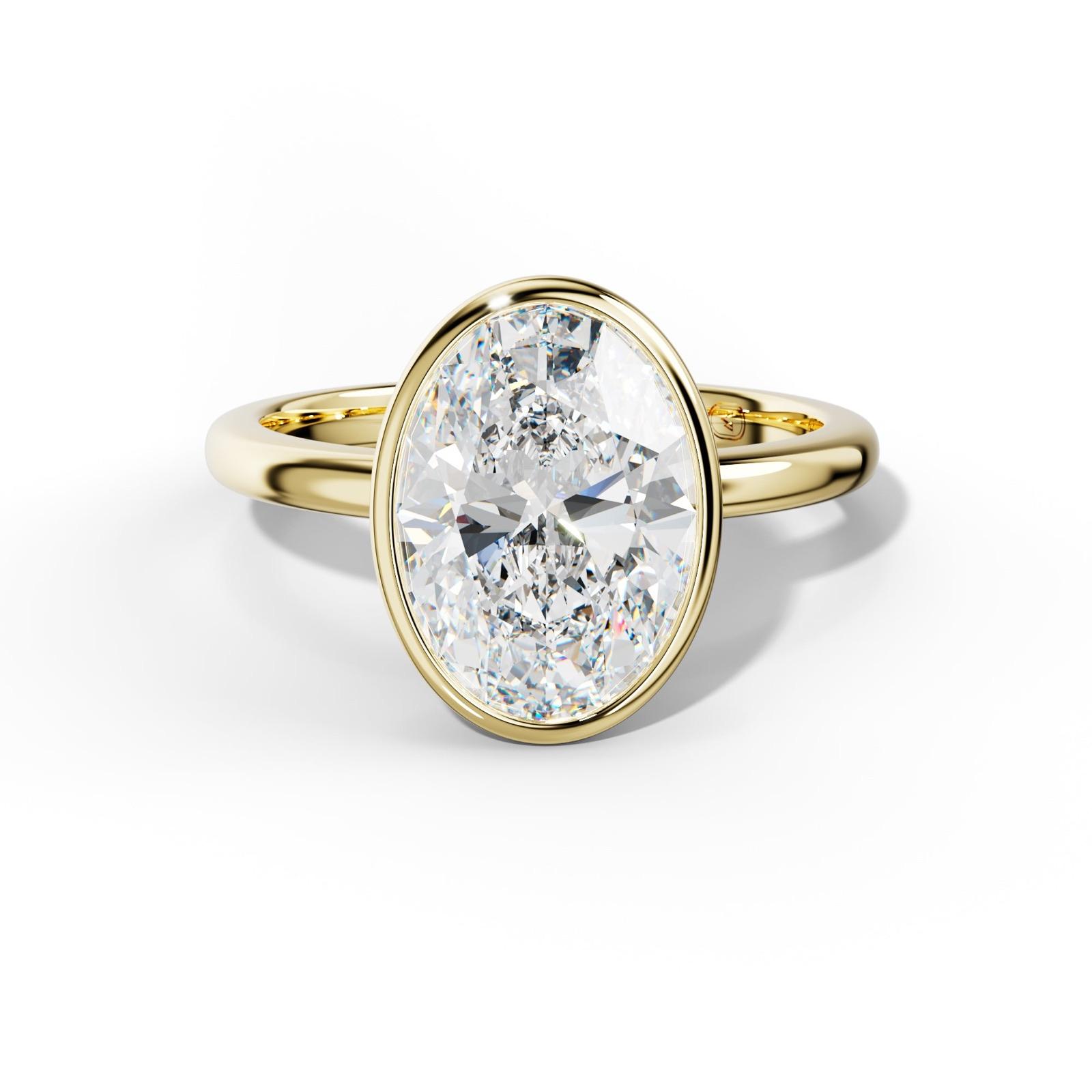 Malaya Oval Diamond Engagement Ring