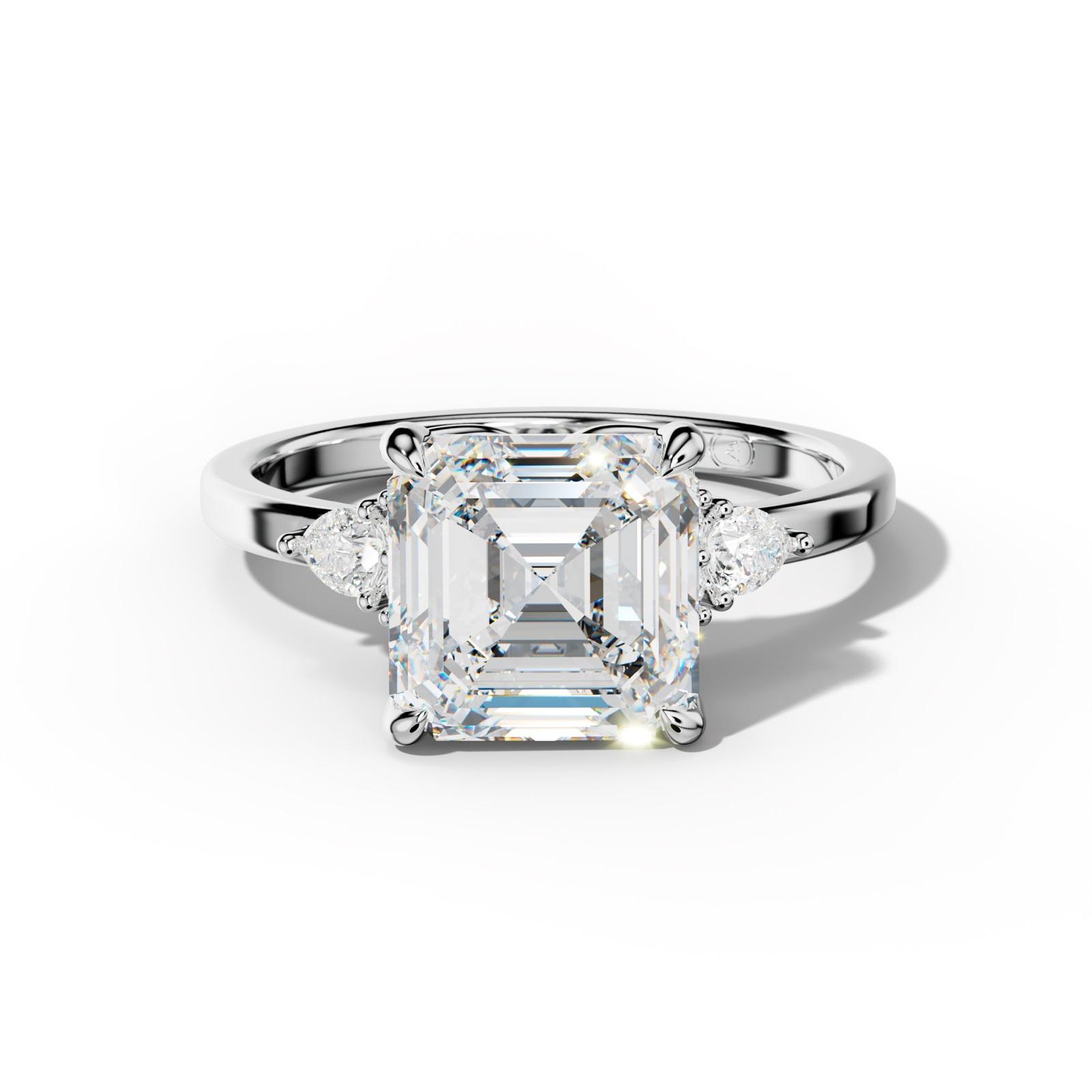 Sienna Asscher Cut Engagement Ring