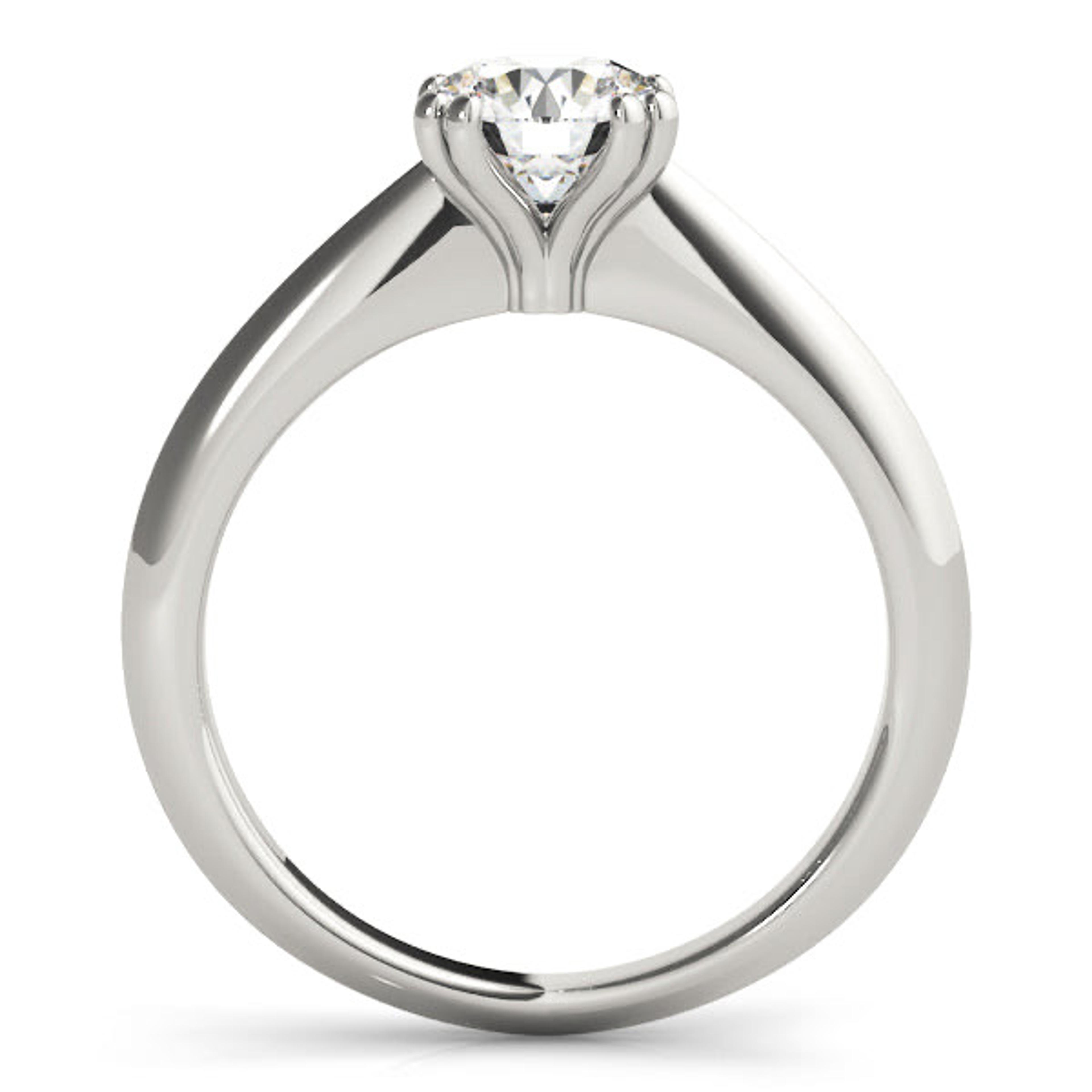 Ava Round Lab Grown Diamond Solitaire Engagement Ring IGI Certified