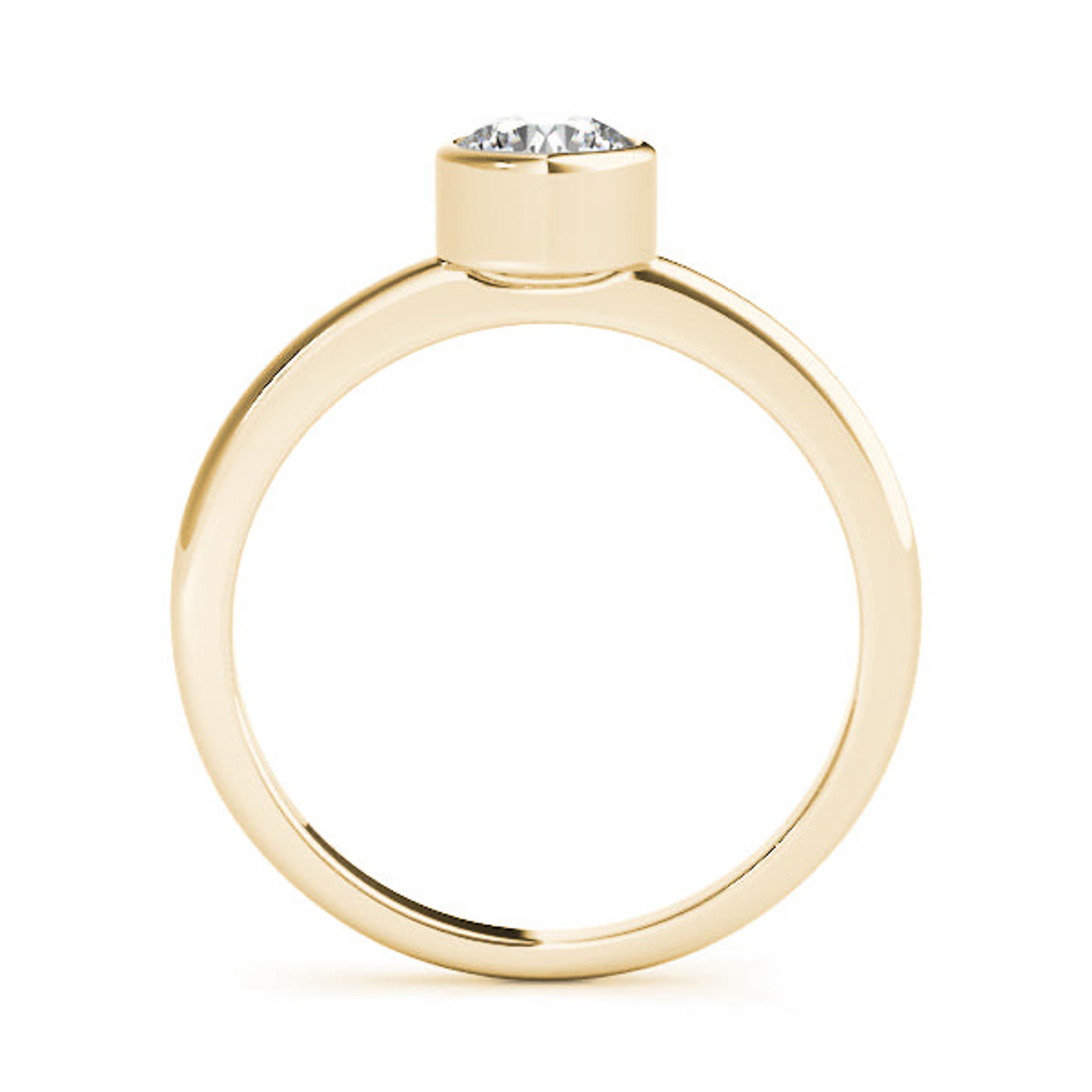 Luna Round Diamond Solitaire Engagement Ring