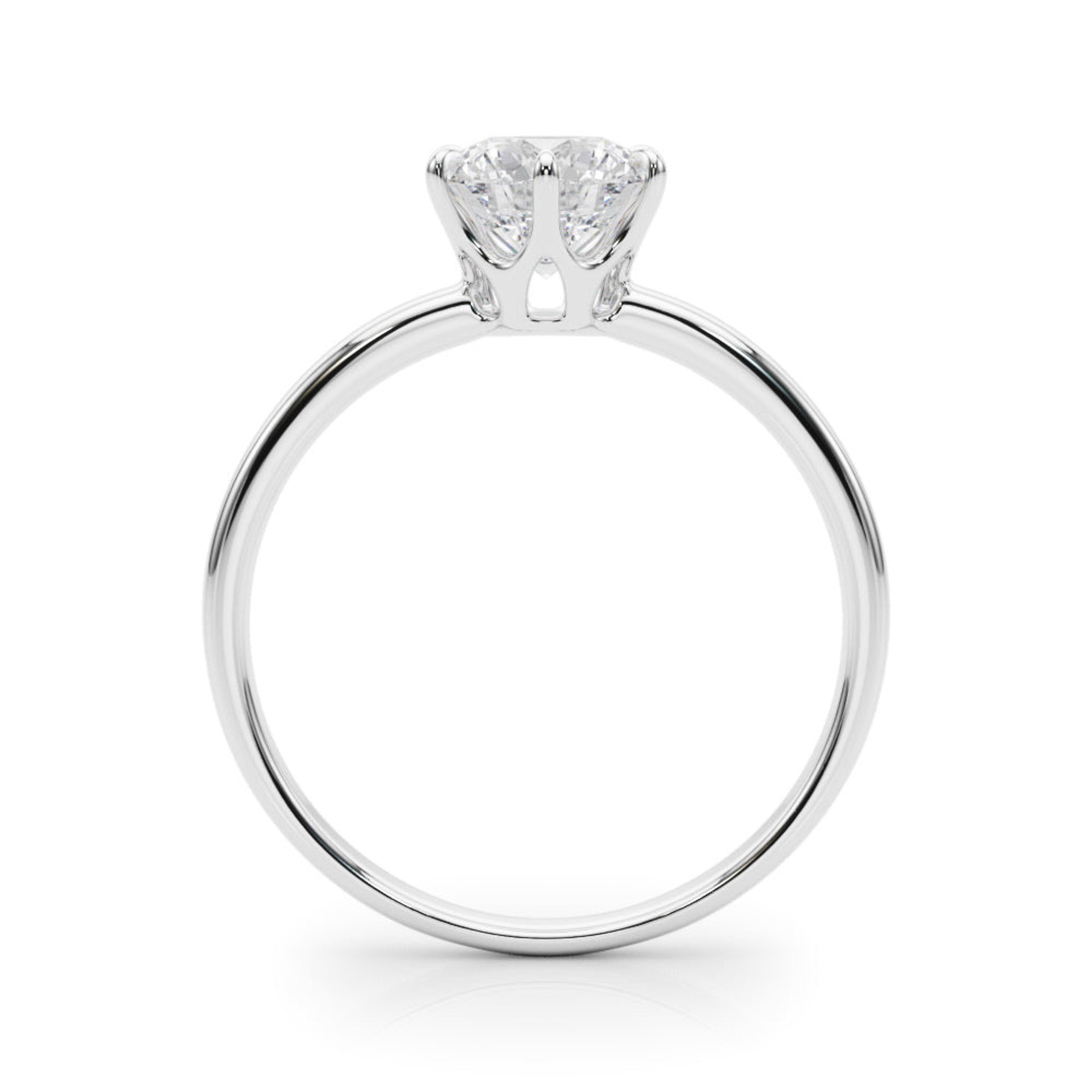 Reigna Round Diamond Solitaire Engagement Ring