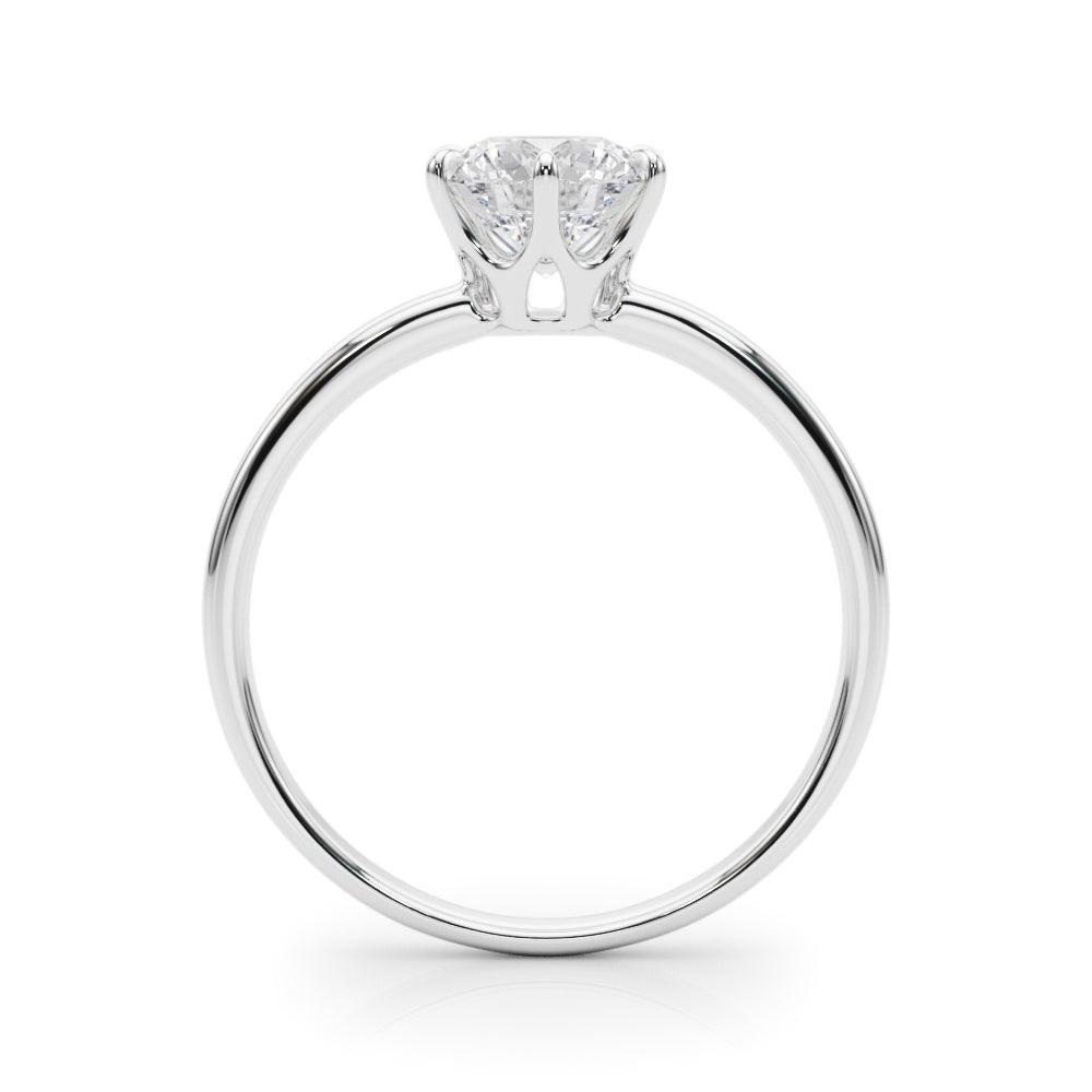 Reigna Round Diamond Solitaire Engagement Ring