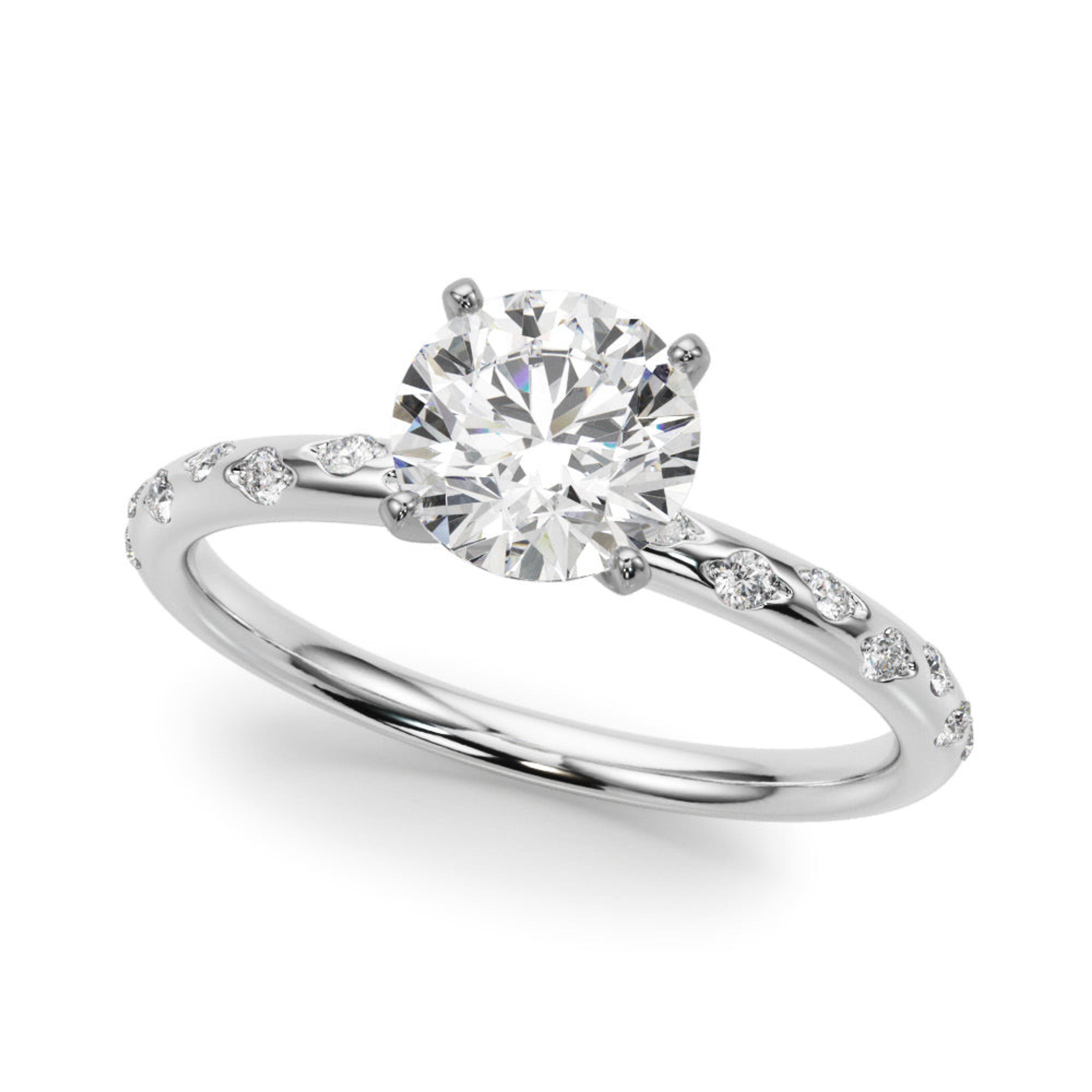 Blair Round Lab Grown Diamond Solitaire Engagement Ring IGI Certified