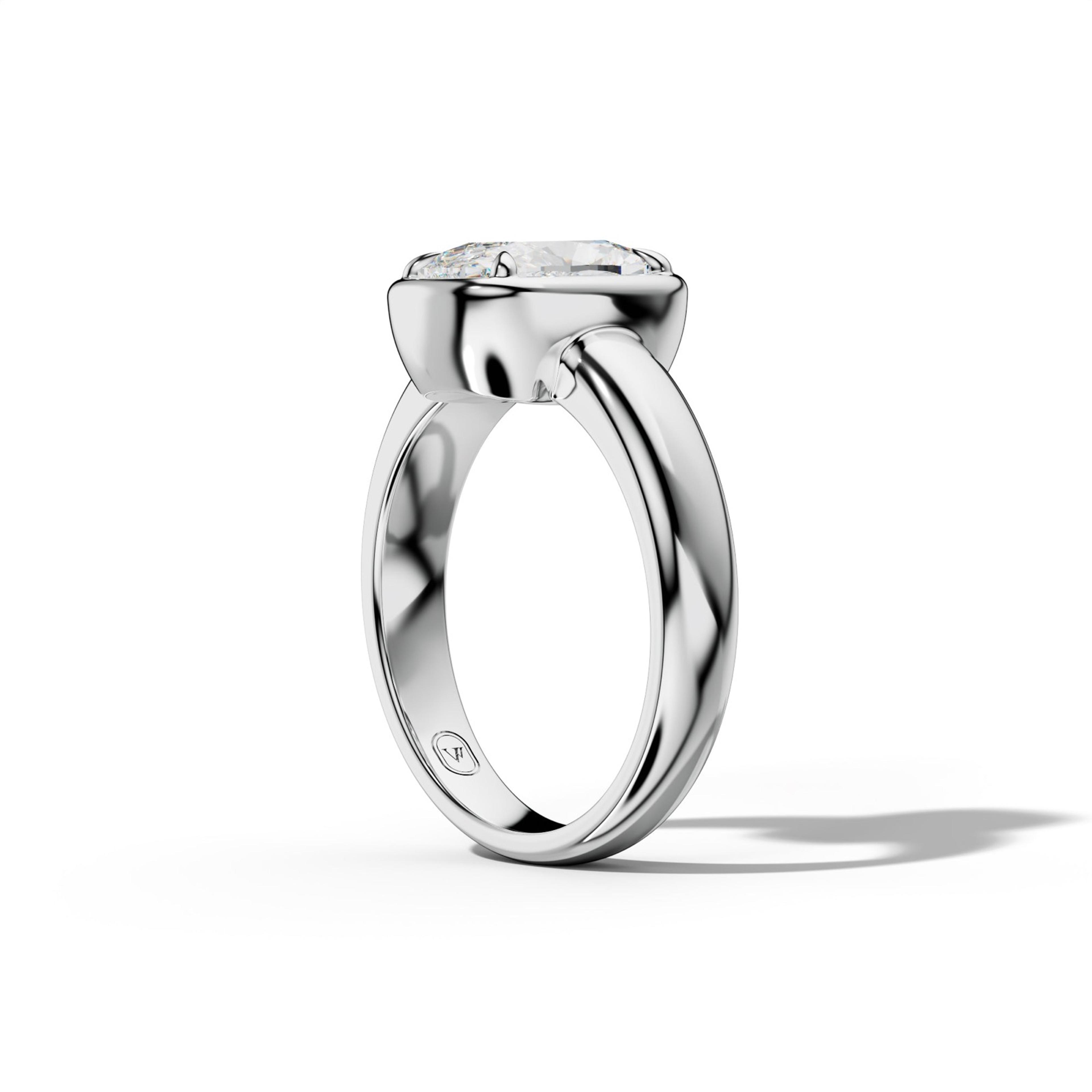 Giselle Elongated Cushion Diamond Engagement Ring