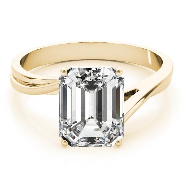 Hazel Emerald Lab Grown Diamond Solitaire Engagement Ring IGI Certified