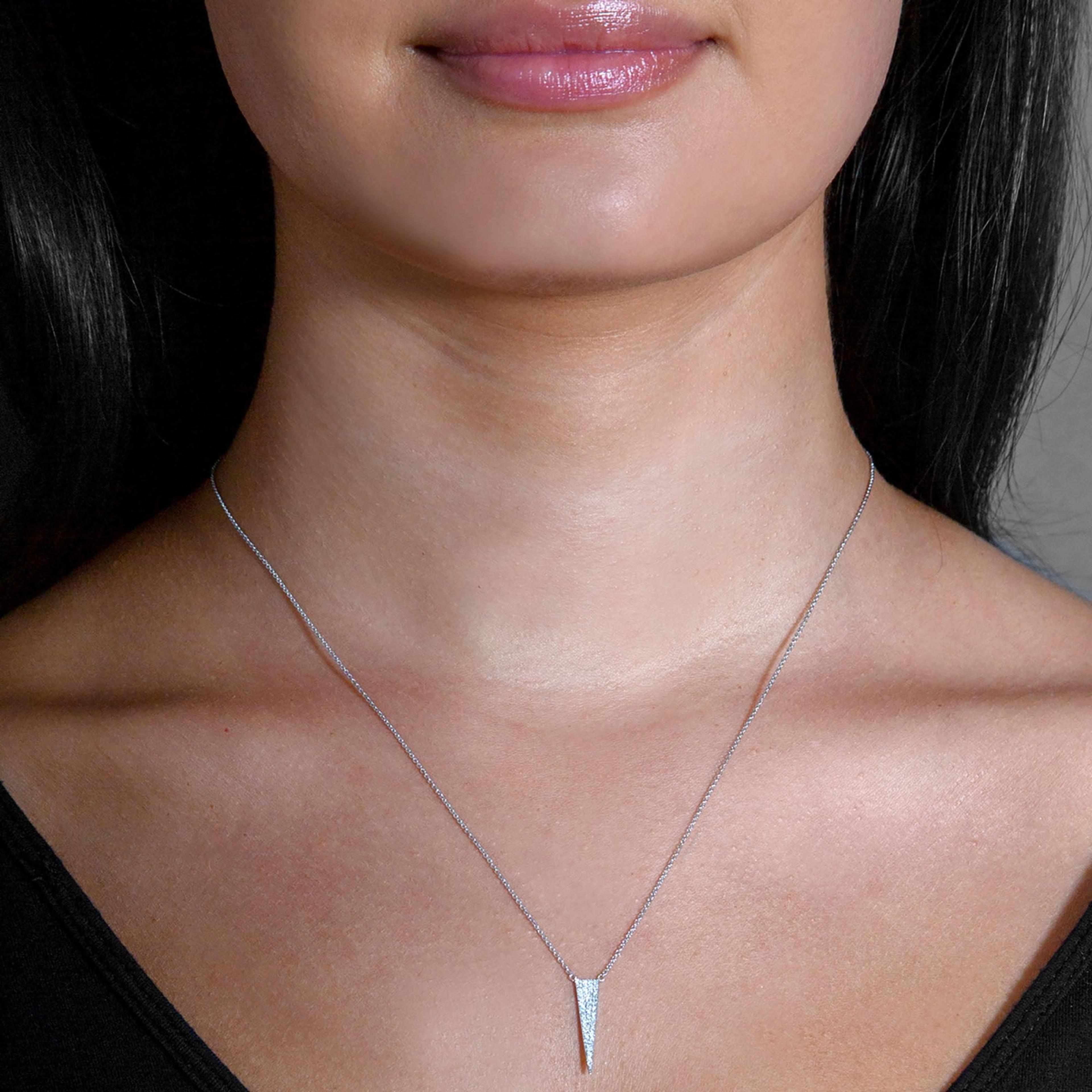 Pave Fashion 0.10 ctw Diamond Necklace Pendant-VIRABYANI
