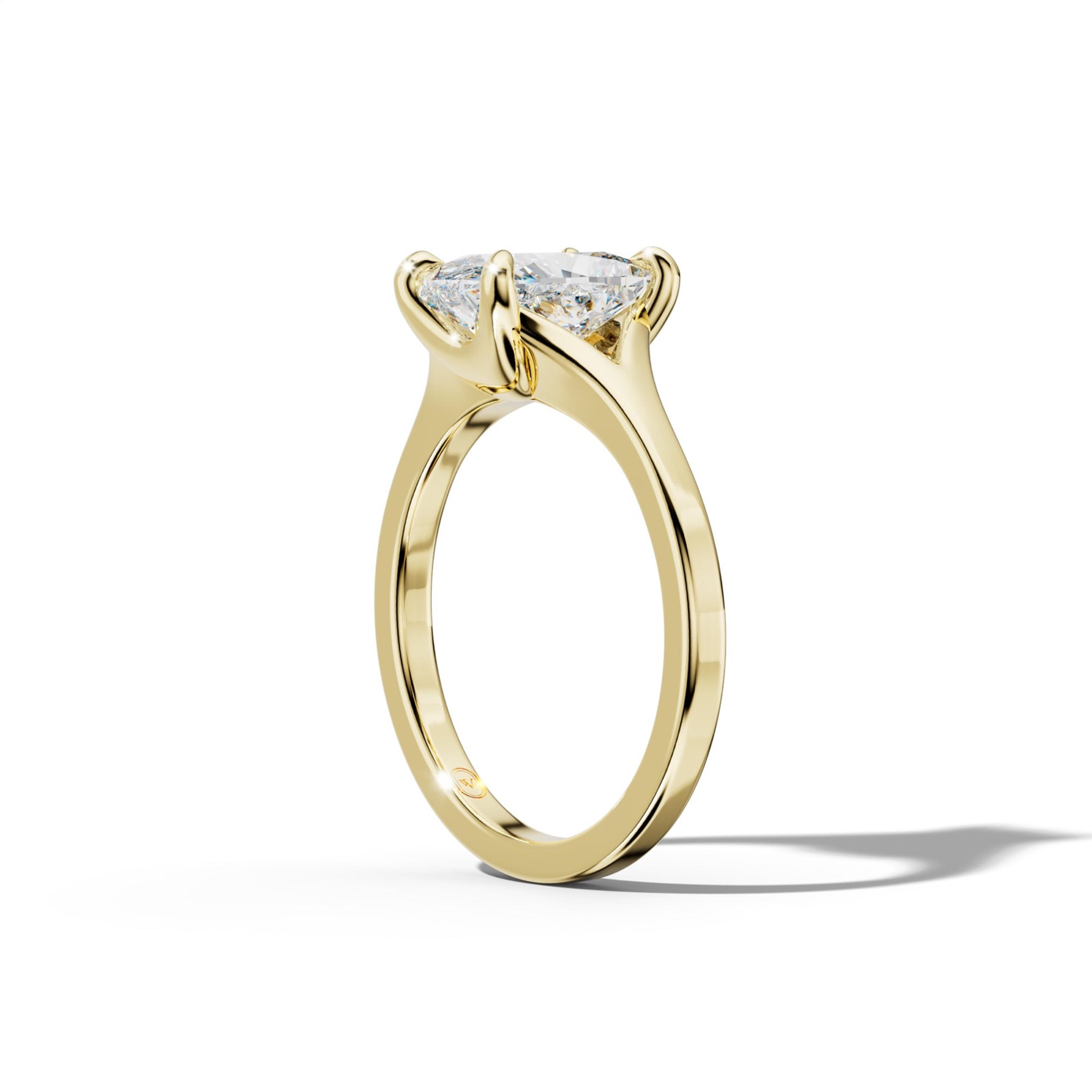 Alicia Elongated Cushion Diamond Engagement Ring