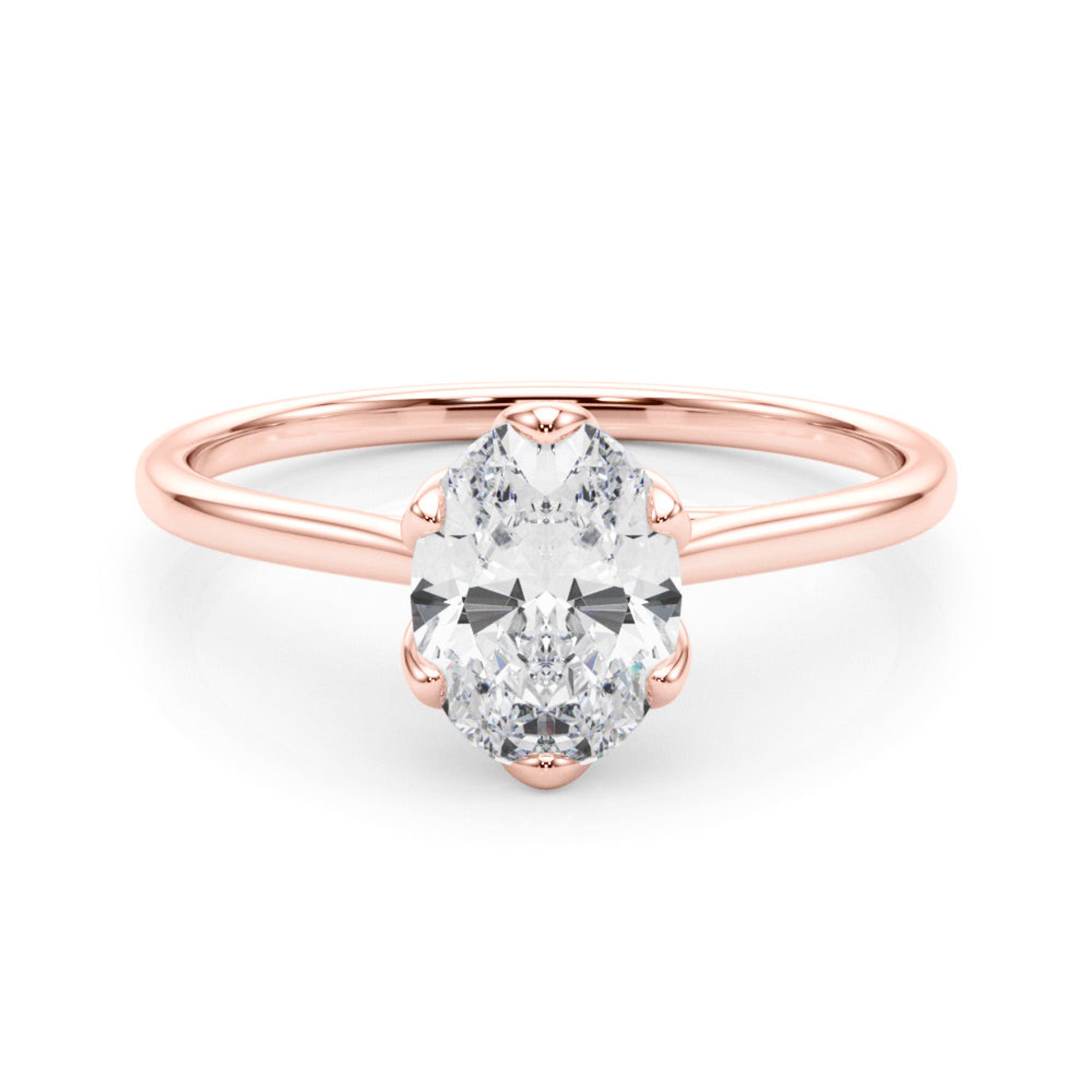 Esme Oval Diamond Solitaire Engagement Ring