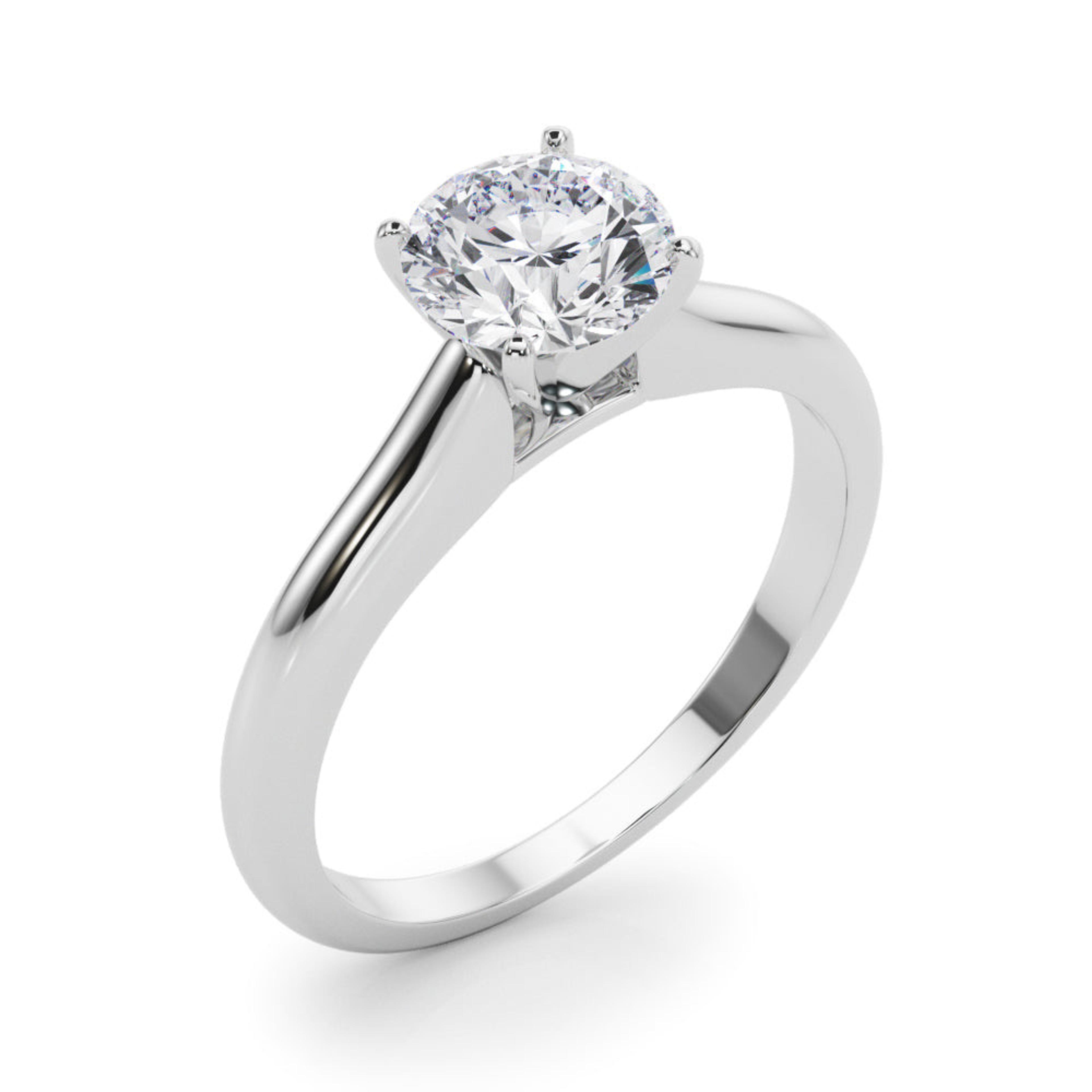 Isabella Round Diamond Solitaire Engagement Ring