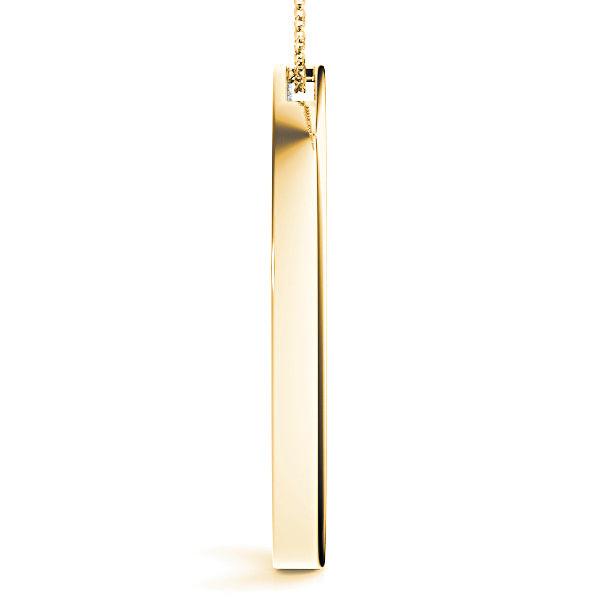 0.80 ctw Diamond Circle Channel Set Necklace Pendant-VIRABYANI