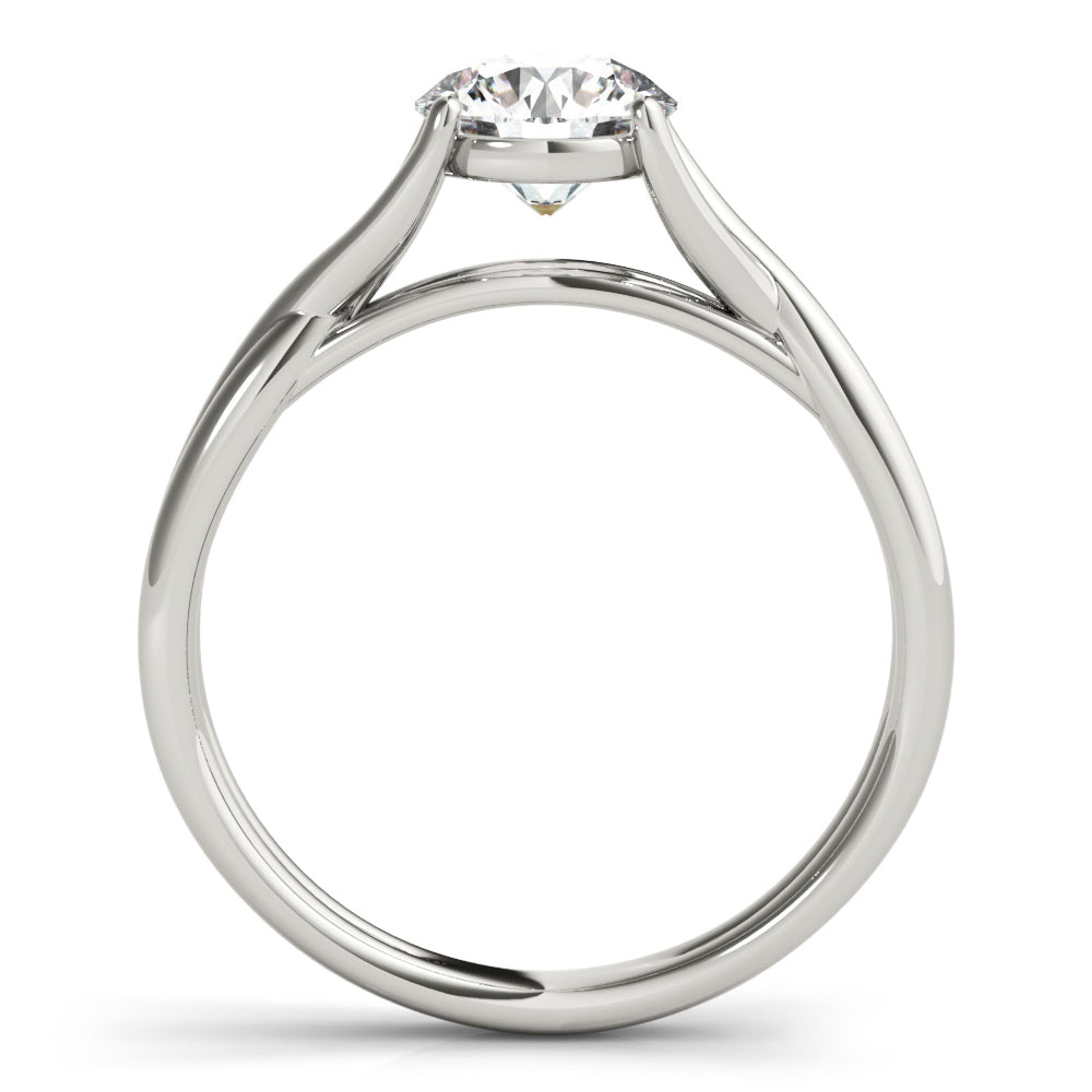 Amara Round  Lab Grown Diamond Solitaire Engagement Ring IGI Certified