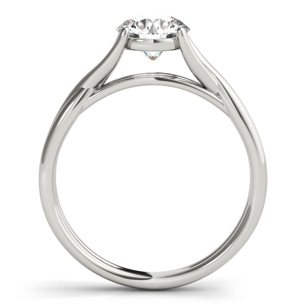 Amara Round Lab Grown Diamond Solitaire Engagement Ring IGI Certified