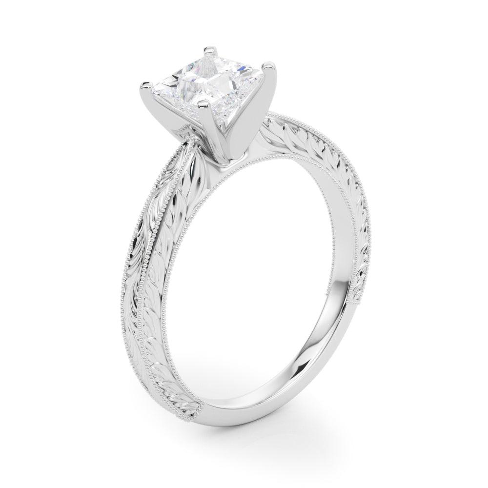Victoria Princess Diamond Solitaire Engagement Ring
