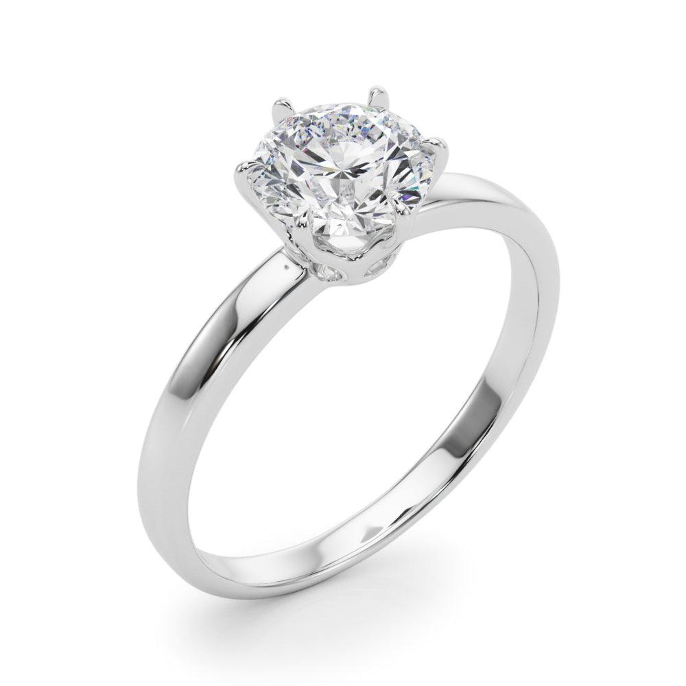 Reigna Round Diamond Solitaire Engagement Ring