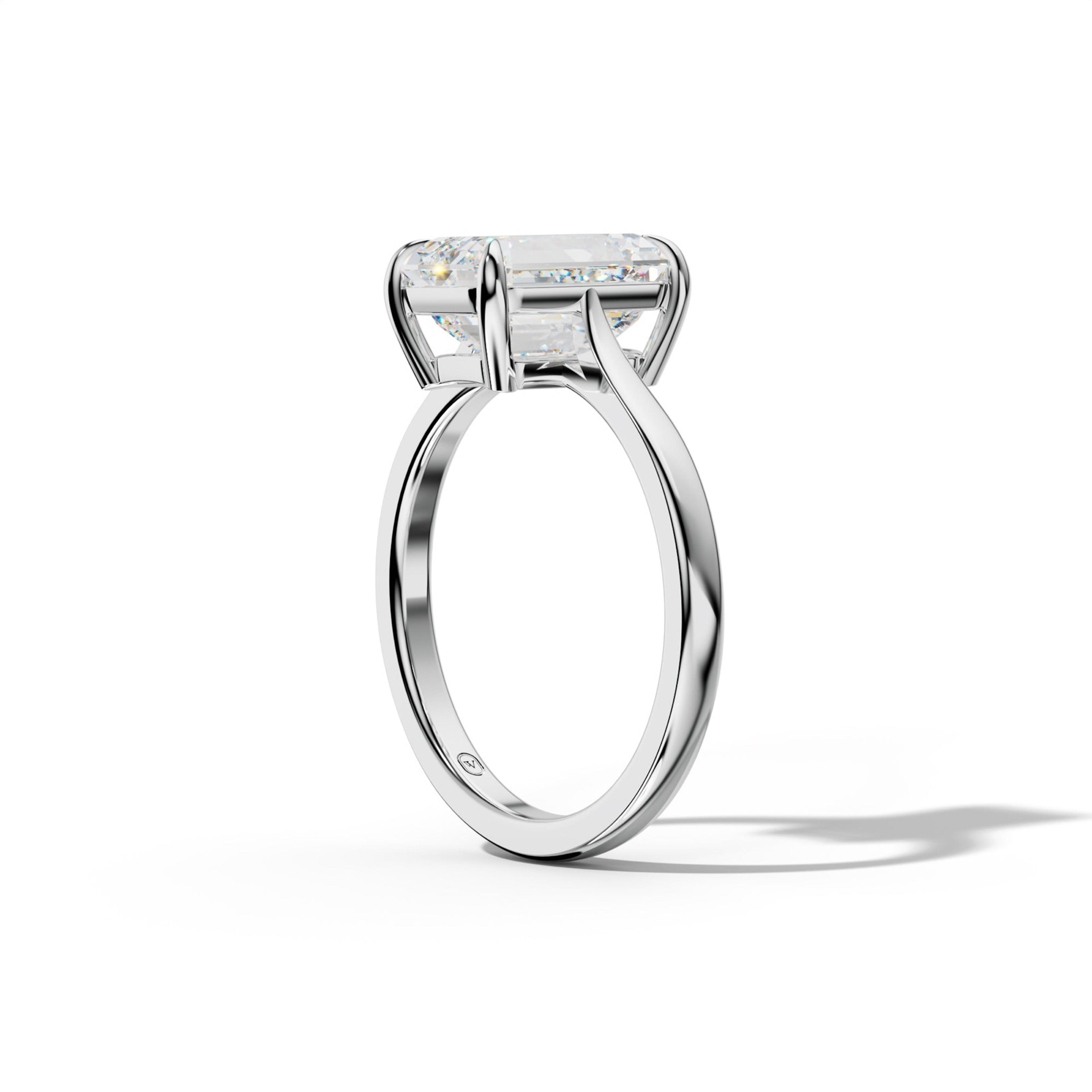 Freya Emerald Cut  Engagement Ring
