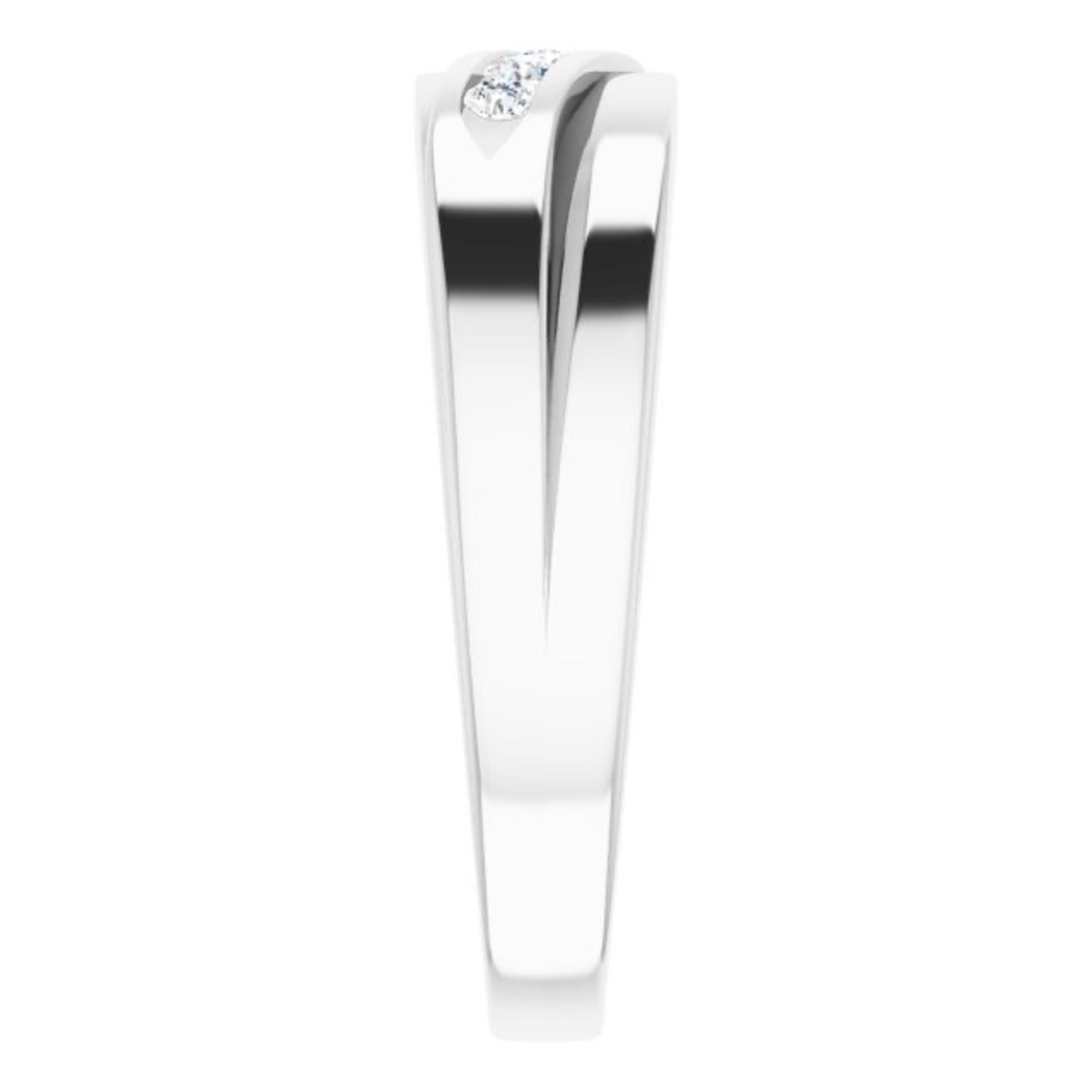 5 Stone Channel Set Diamond Men's Ring