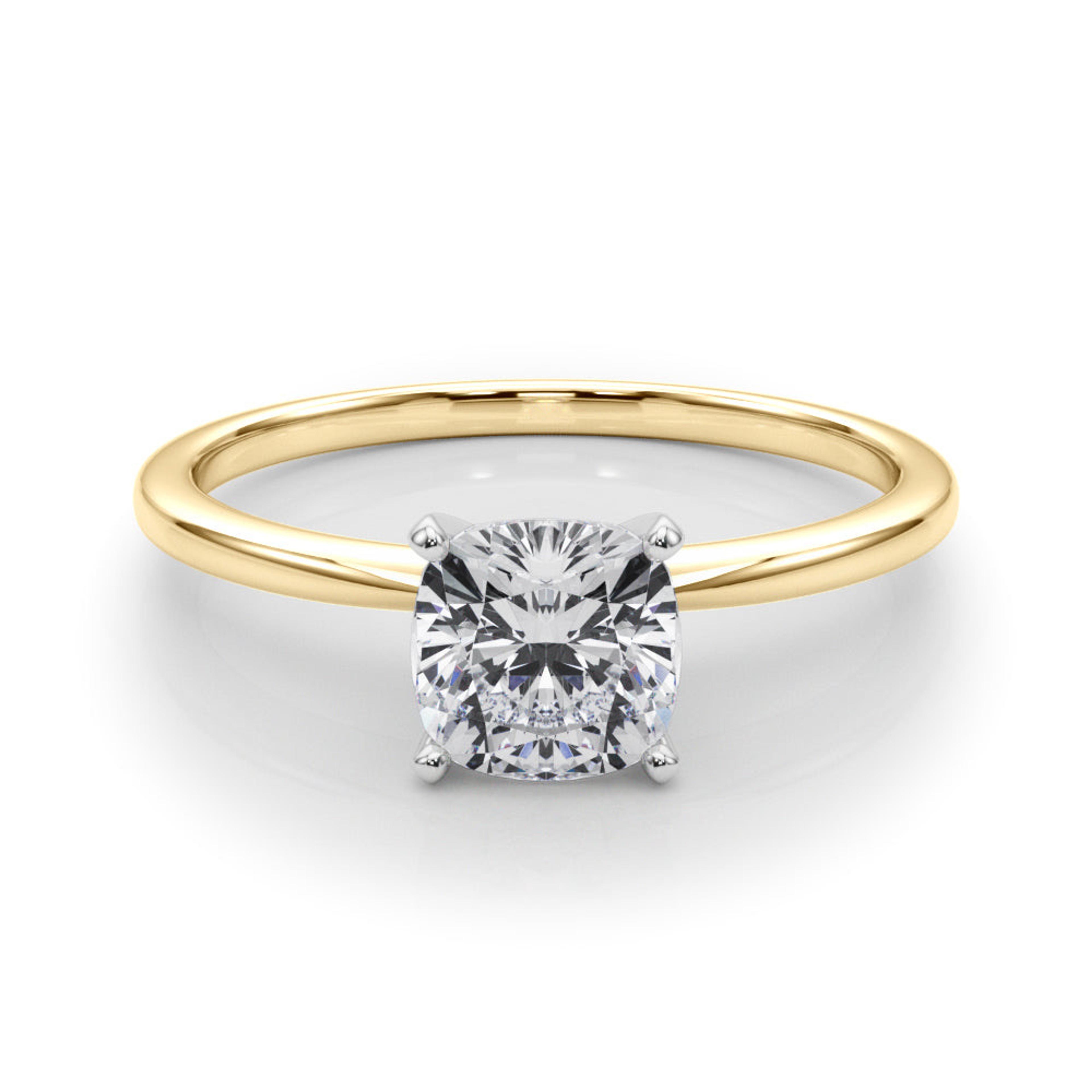 Angelica Cushion Lab Grown Diamond Solitaire Engagement Ring IGI Certified