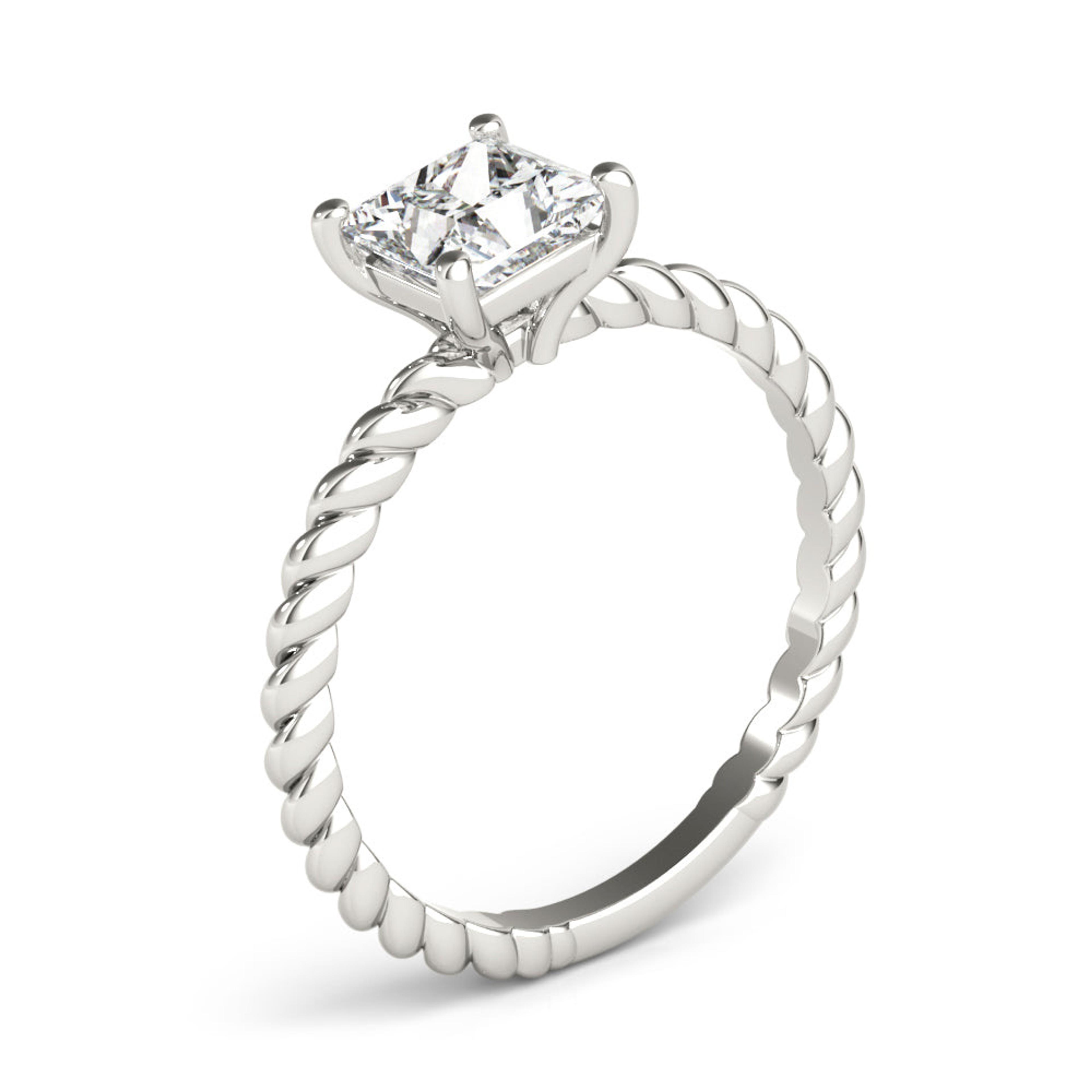 Eleanor Princess Lab Grown Diamond Solitaire Engagement Ring IGI Certified